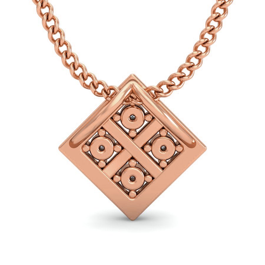 Parietal - Diamond Pendant - Rose Gold - Superior Stirling