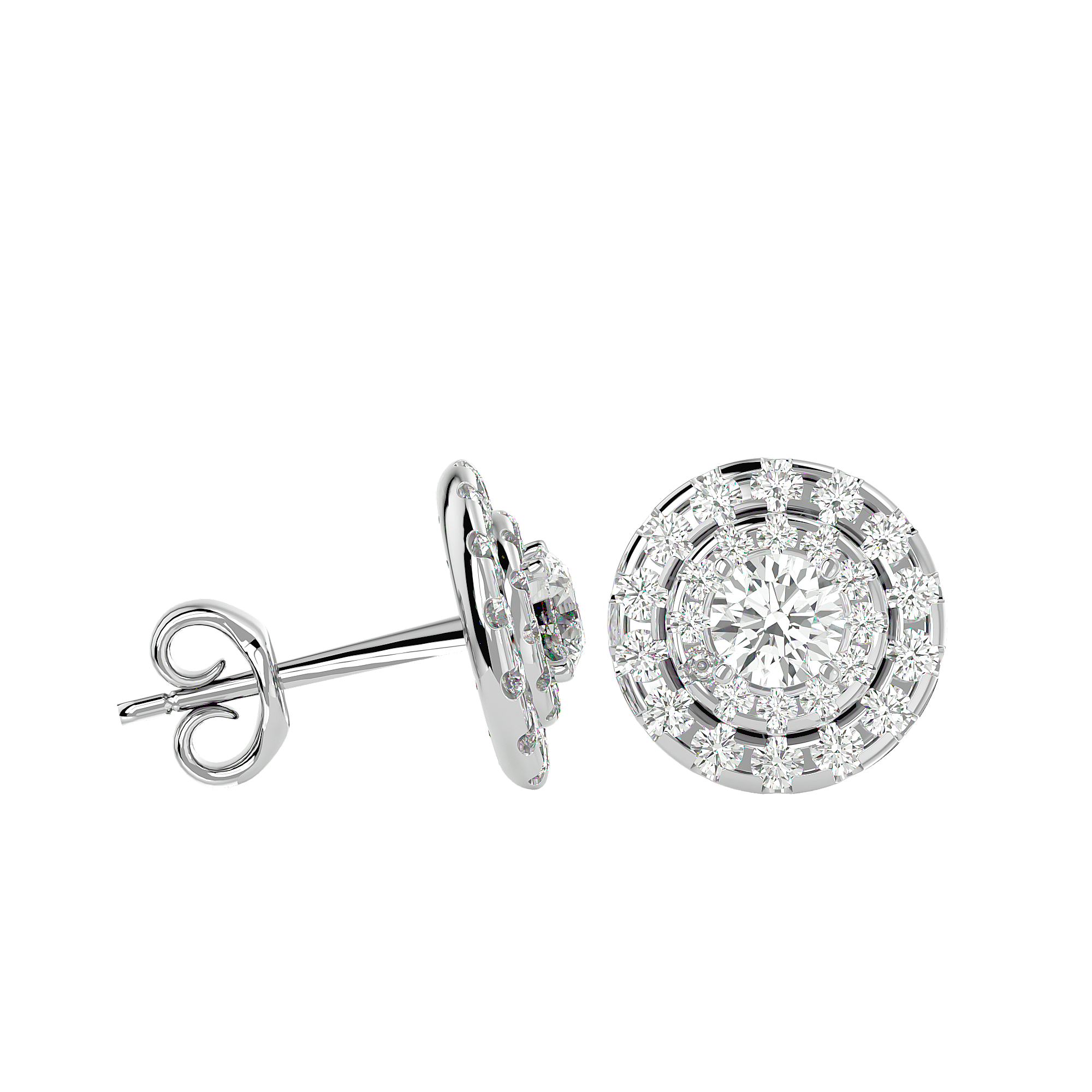 Callisto - Diamond Earrings - White Gold