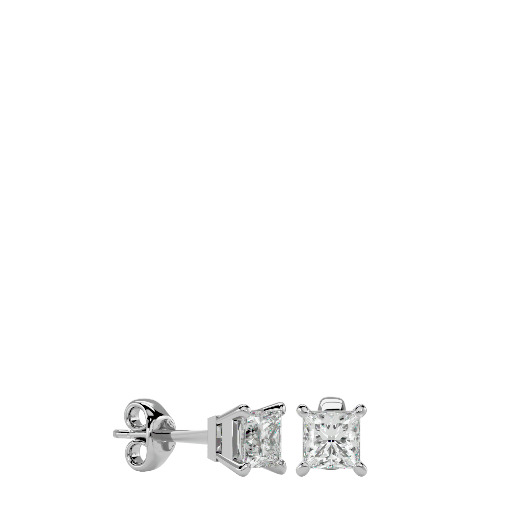 Arsen - Diamond Earrings - White Gold - Superior Stirling