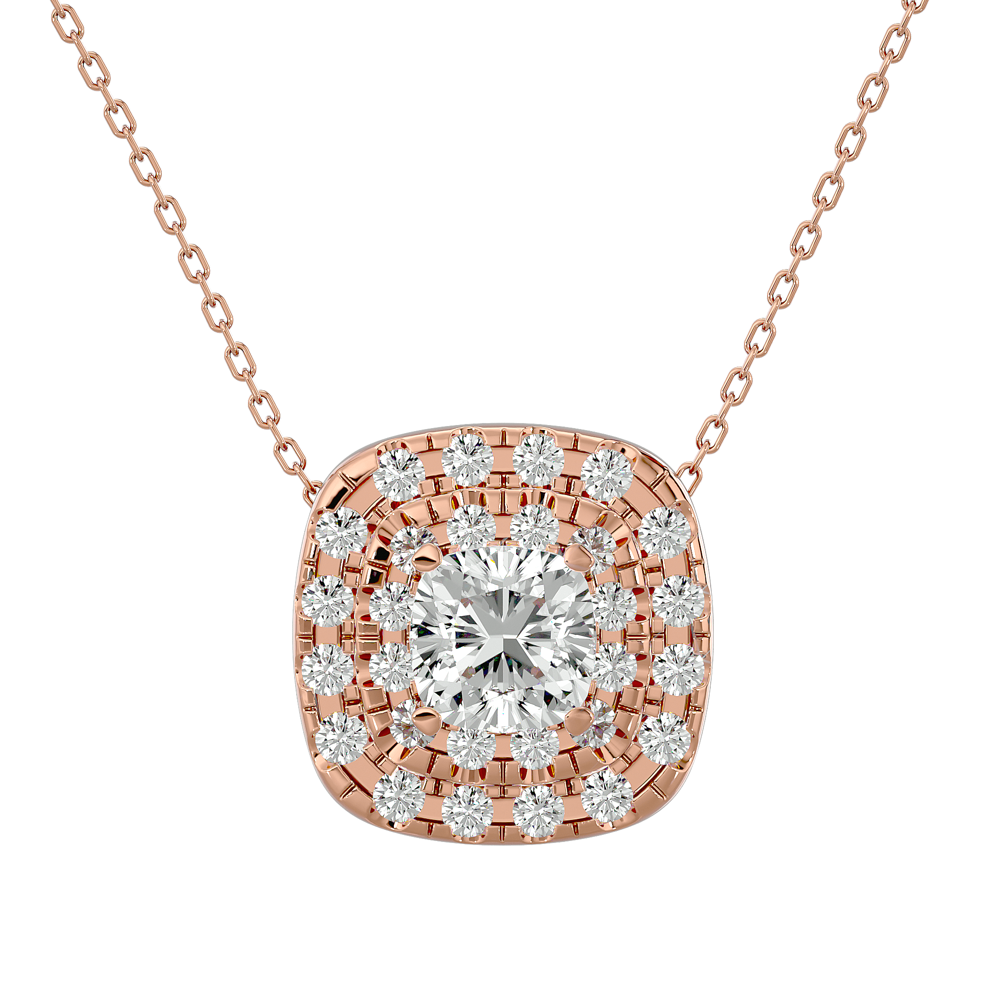 Artel - Diamond Pendant - Rose Gold - Superior Stirling