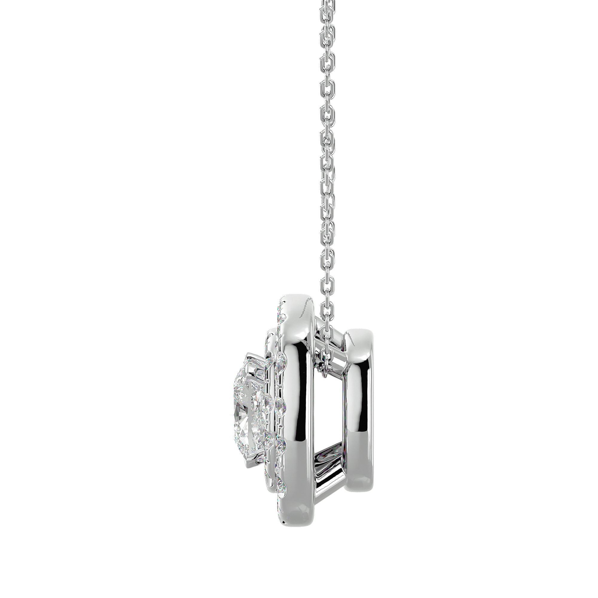 Artel - Diamond Pendant - White Gold - Superior Stirling