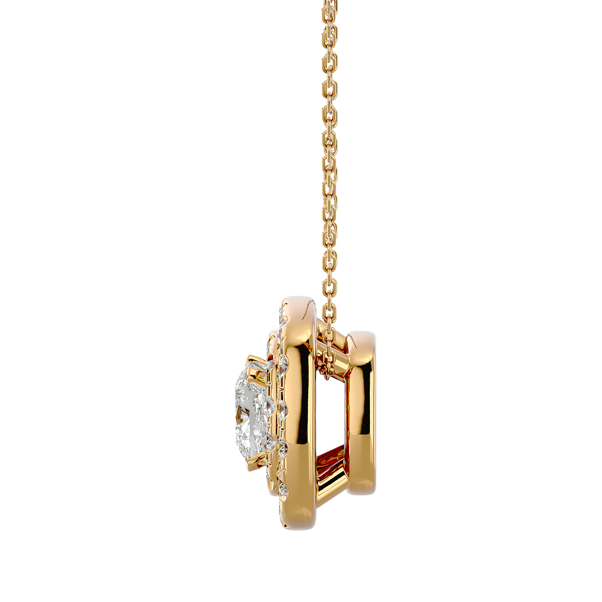 Artel - Diamond Pendant - Yellow Gold - Superior Stirling