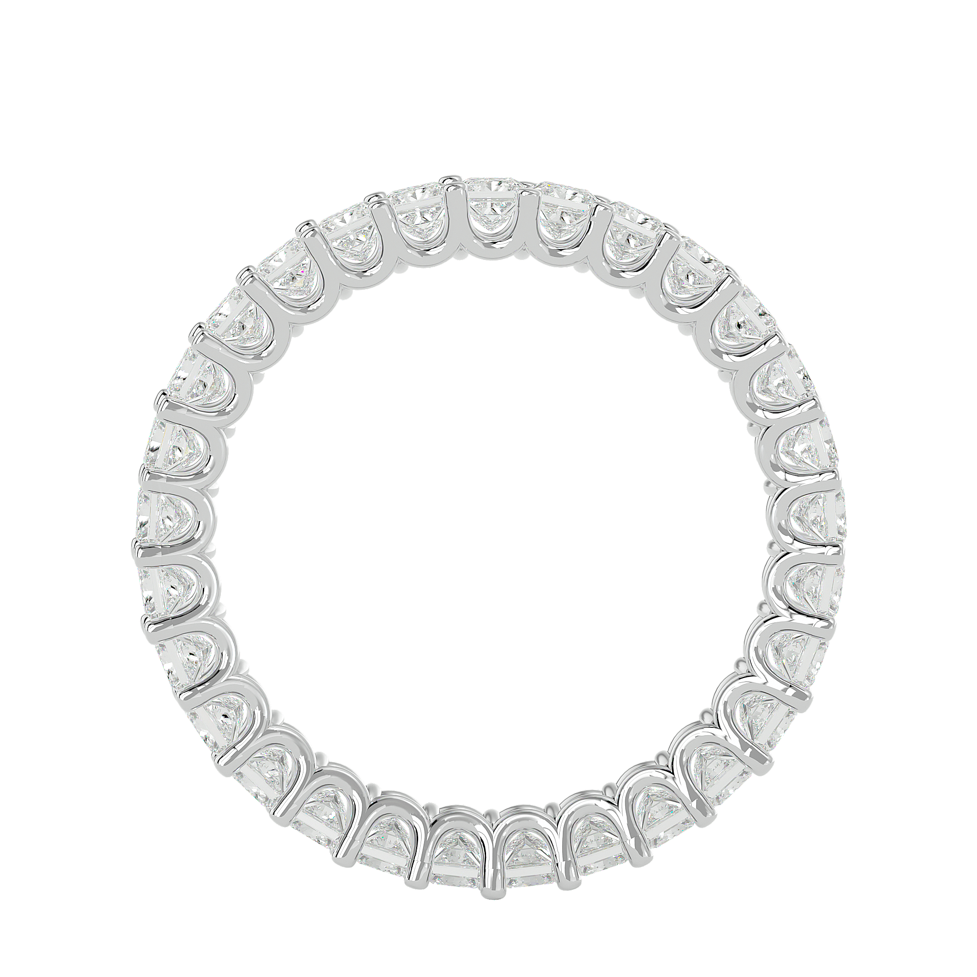 Ascher - Diamond Eternity Ring - White Gold - Superior Stirling