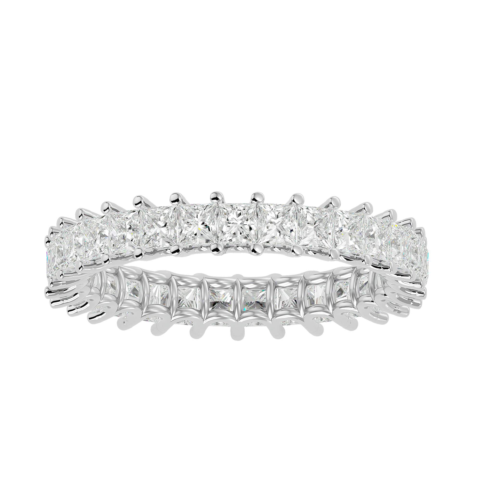 Ascher - Diamond Eternity Ring - White Gold - Superior Stirling