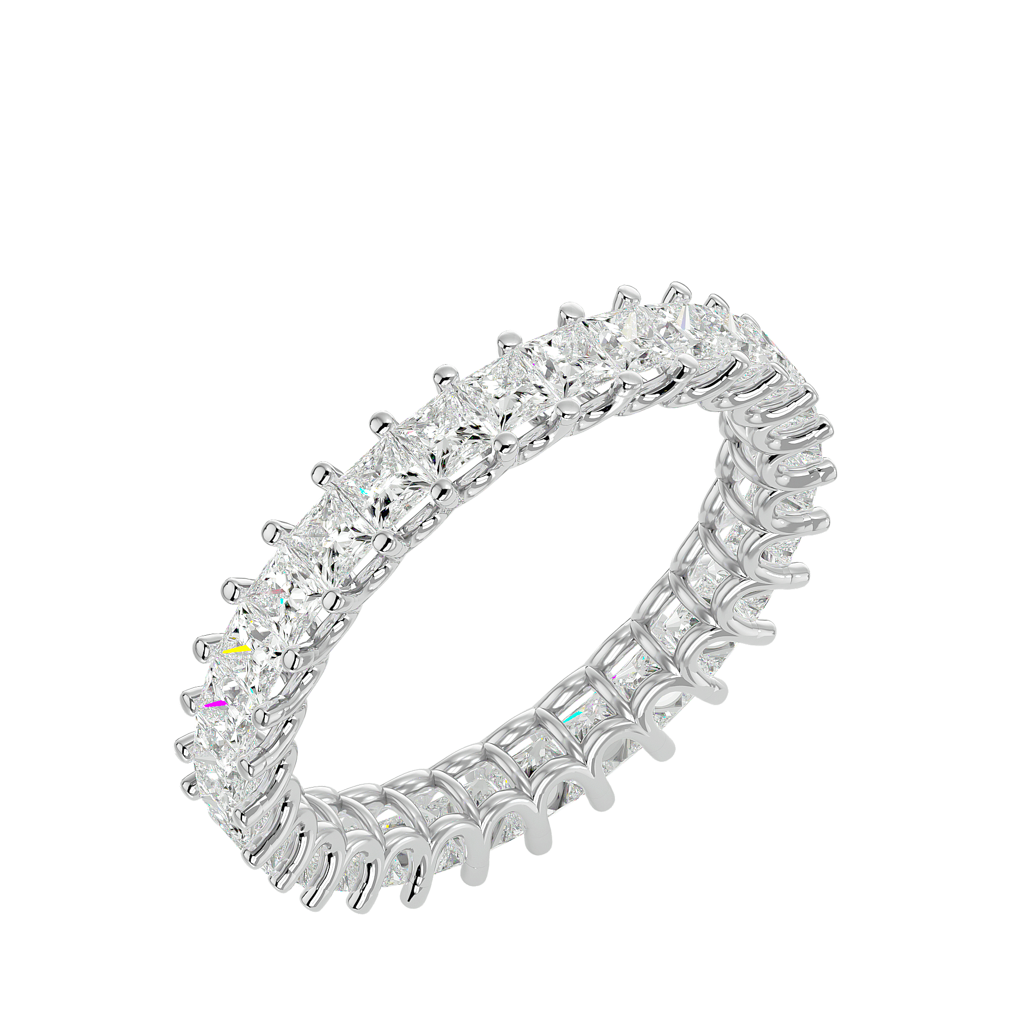 Ascher - Diamond Eternity Ring - White Gold - Superior Stirling