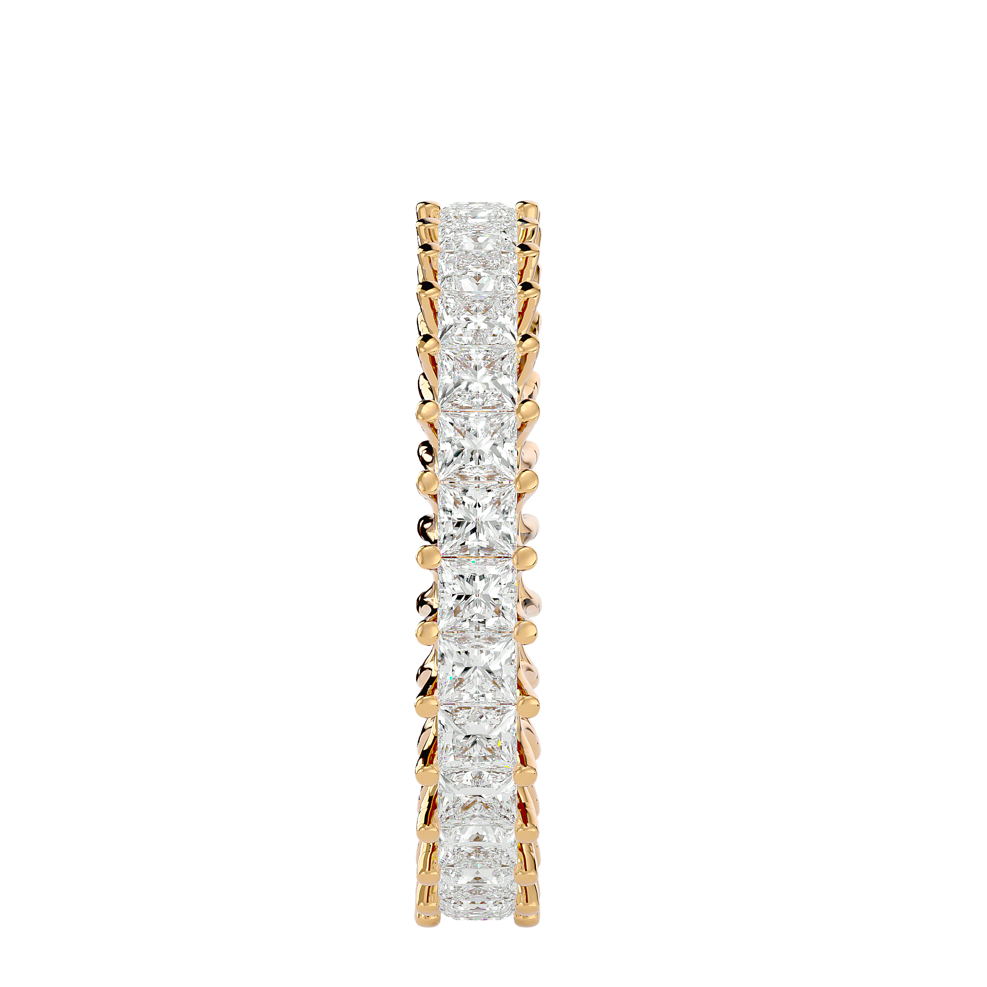 Ascher - Diamond Eternity Ring - Yellow Gold - Superior Stirling