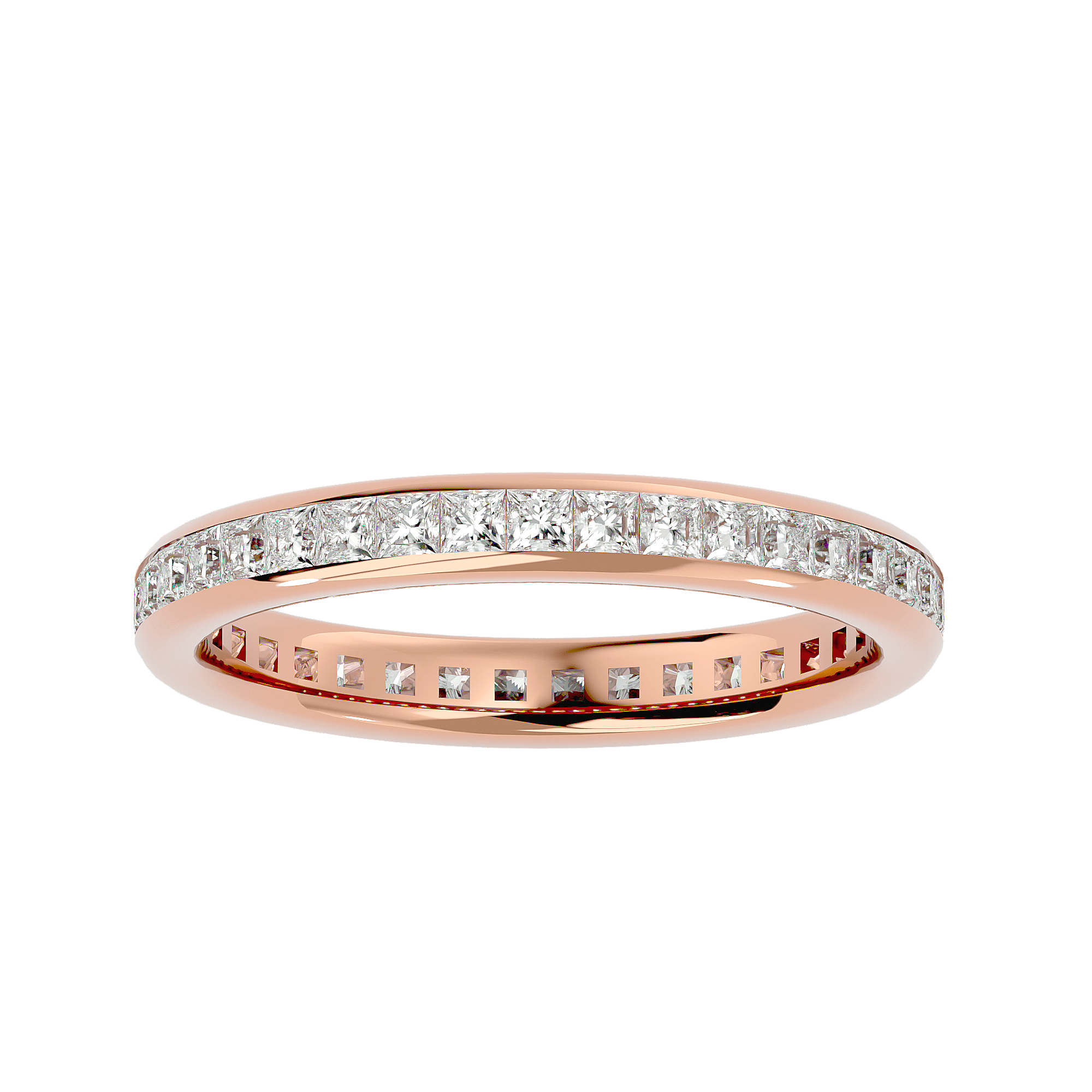 Ash - Diamond Eternity Ring - Rose Gold - Superior Stirling