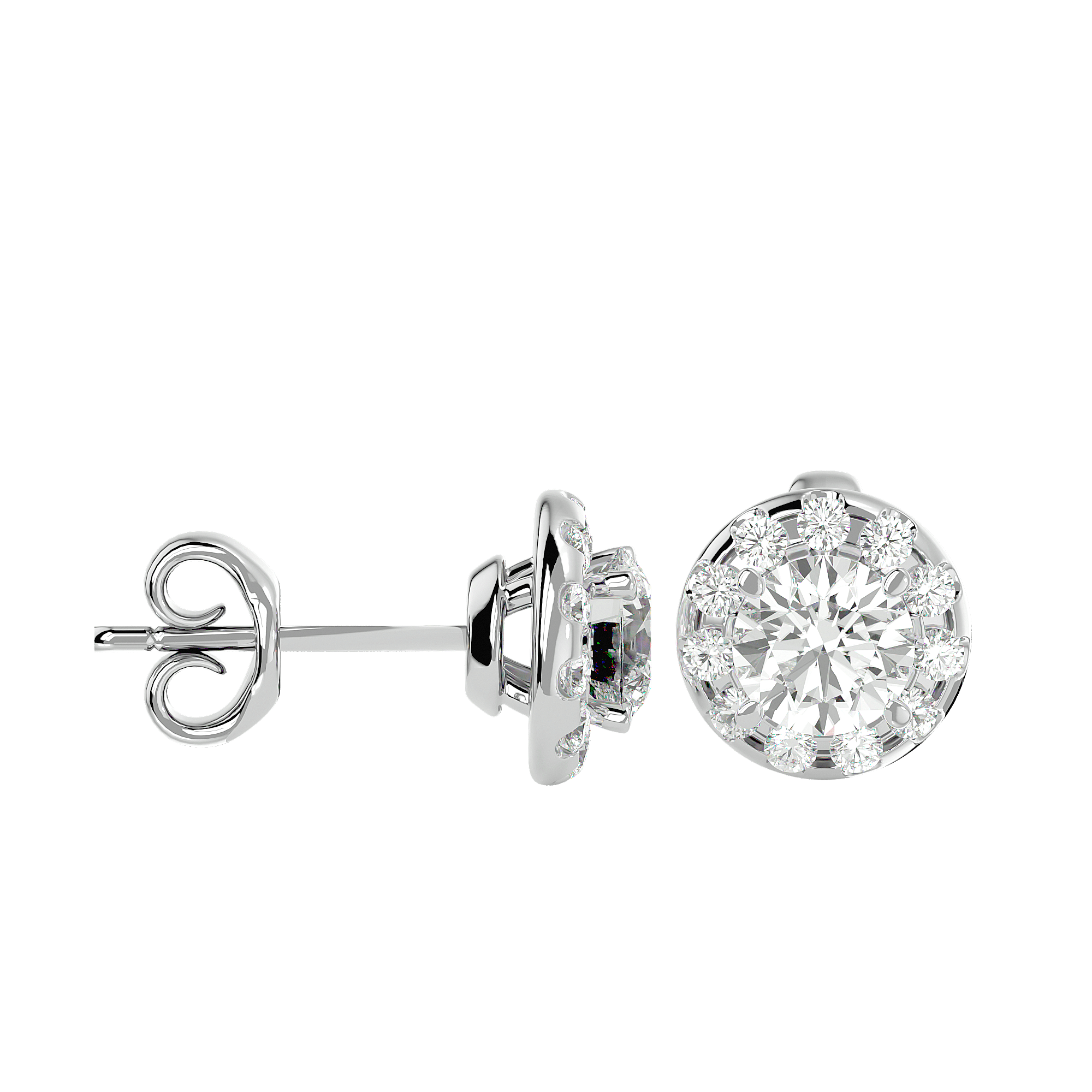 Bavard - Diamond Earrings - White Gold - Superior Stirling