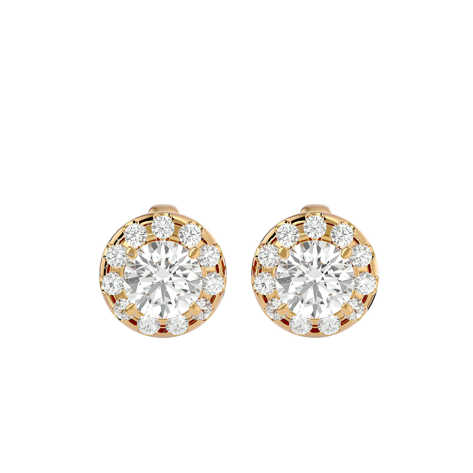 Bavard - Diamond Earrings - Yellow Gold - Superior Stirling