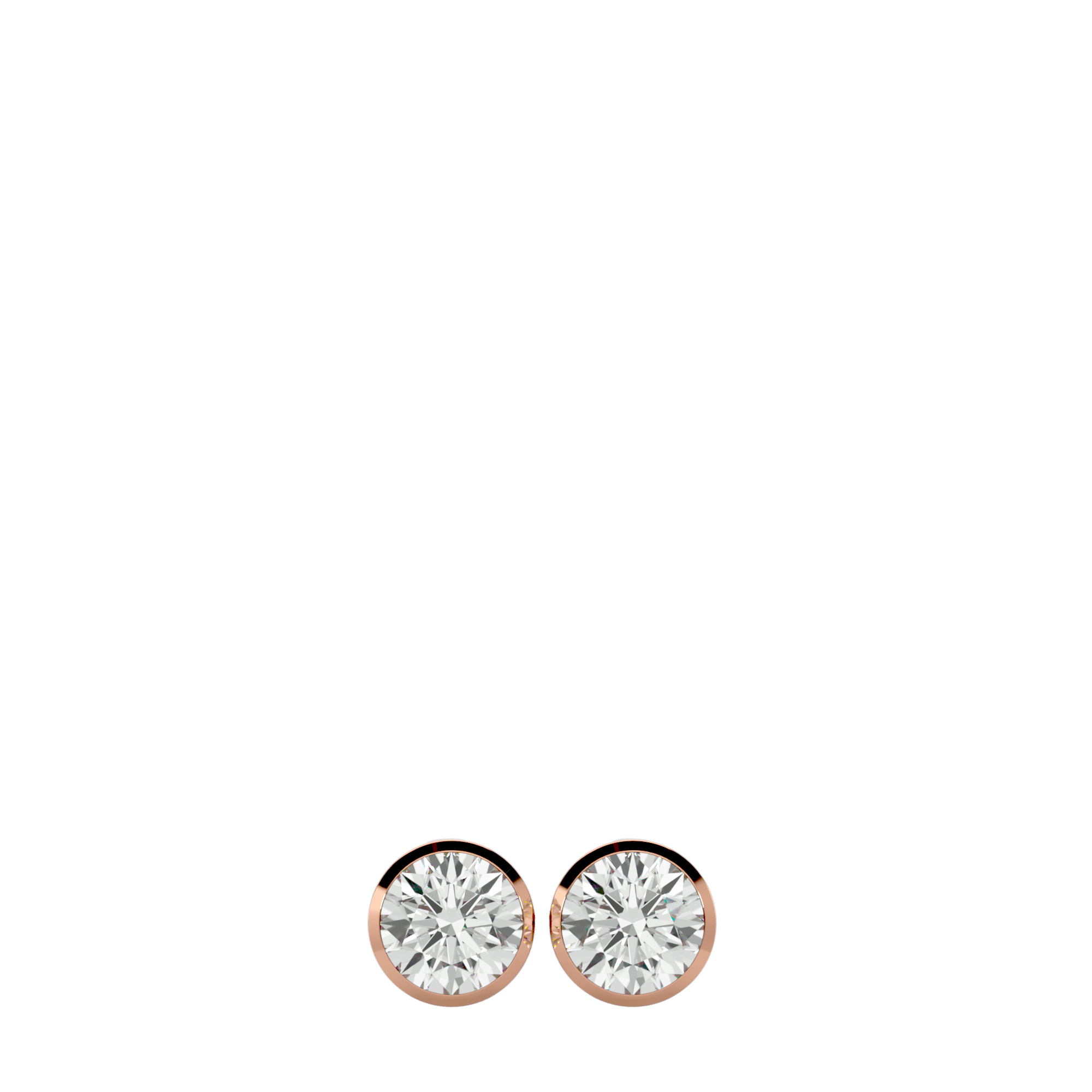 Bisera - Diamond Earrings - Rose Gold - Superior Stirling