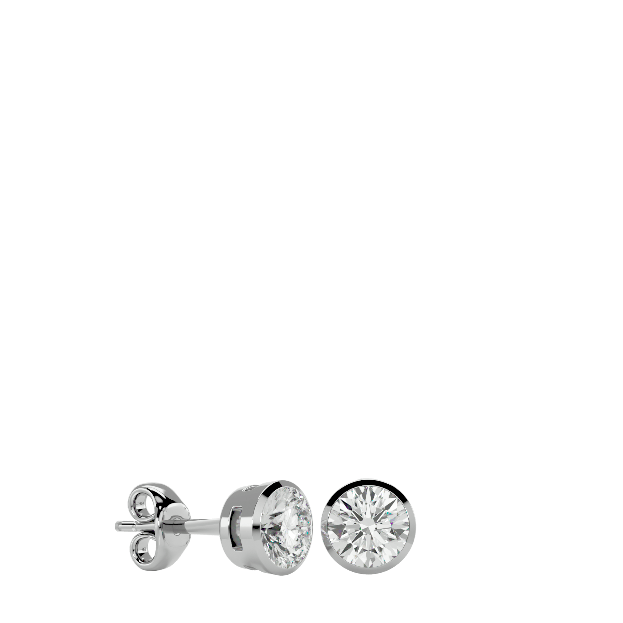 Bisera - Diamond Earrings - White Gold - Superior Stirling