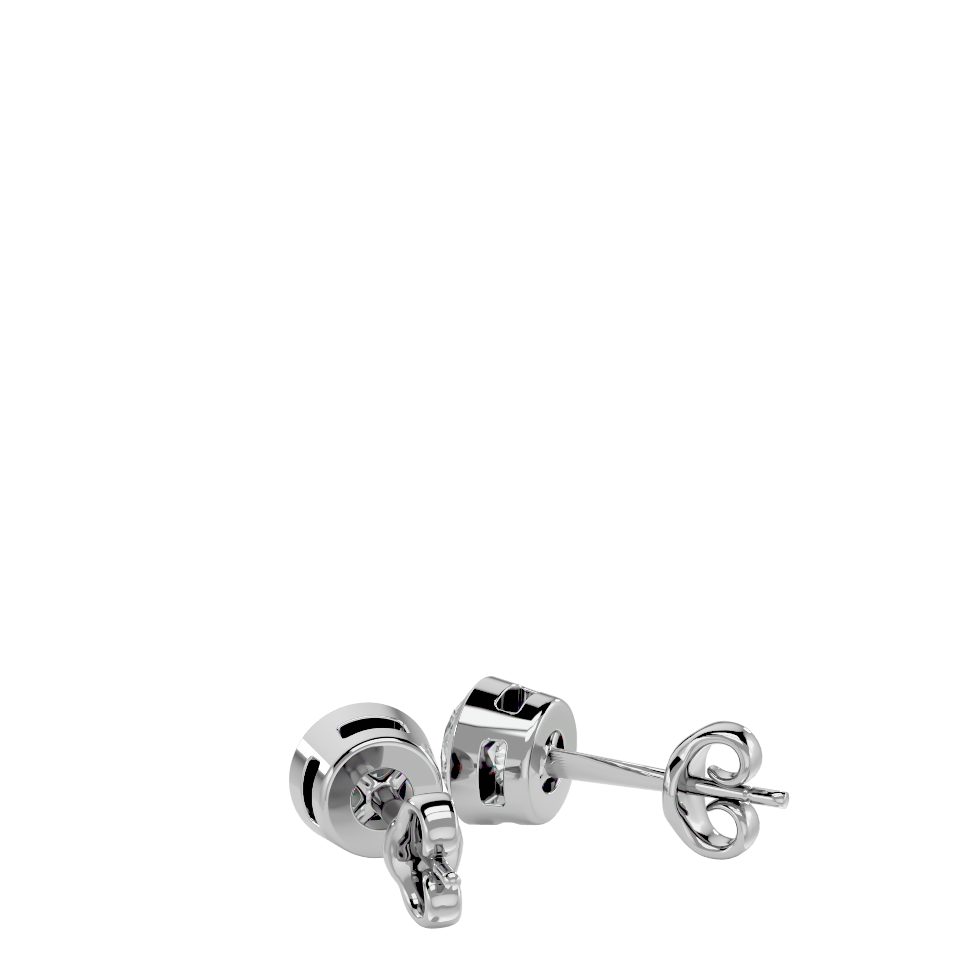 Bisera - Diamond Earrings - White Gold - Superior Stirling