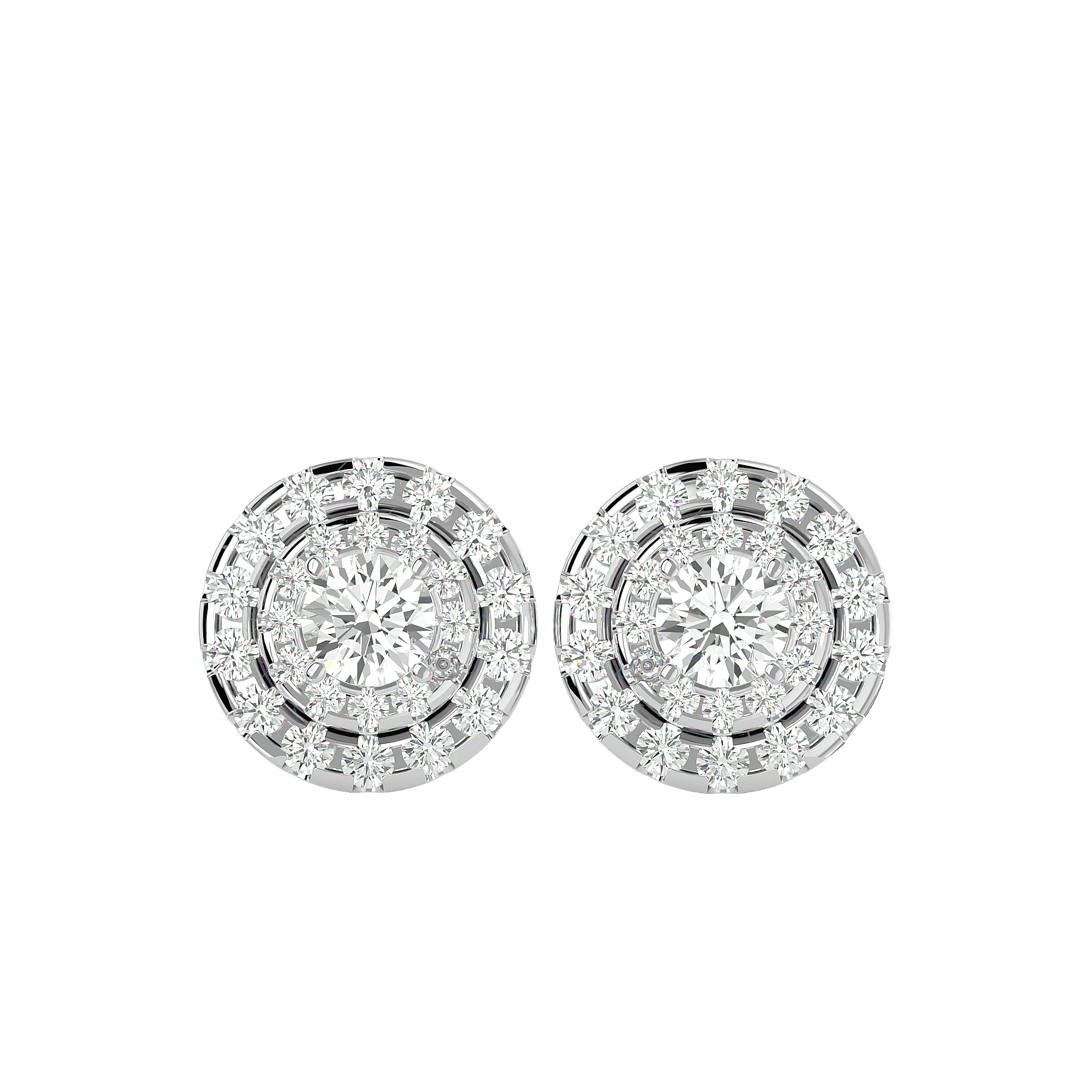 Callisto - Diamond Earrings - White Gold - Superior Stirling