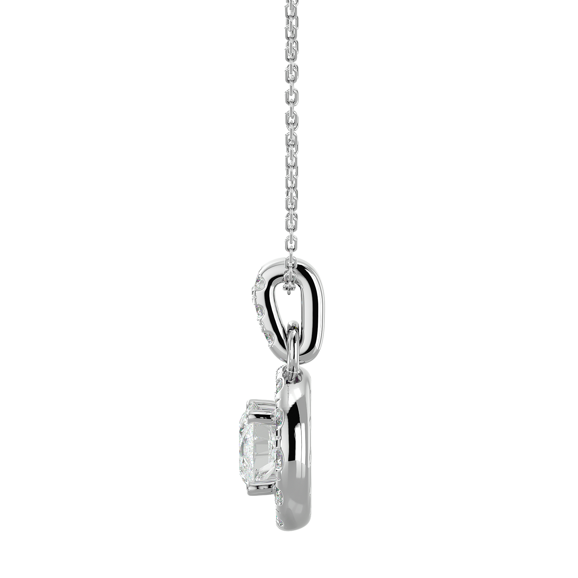 Charleston - Diamond Pendant - White Gold - Superior Stirling