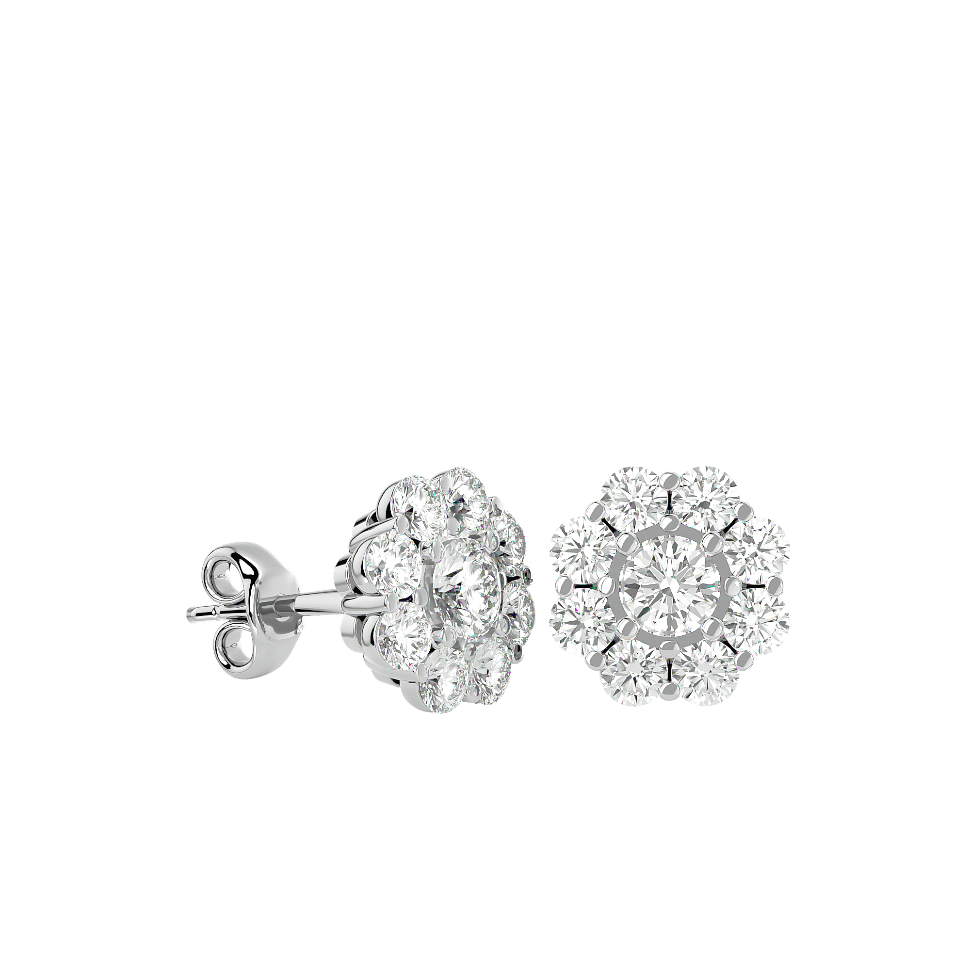 Chespin - Diamond Earrings - White Gold - Superior Stirling