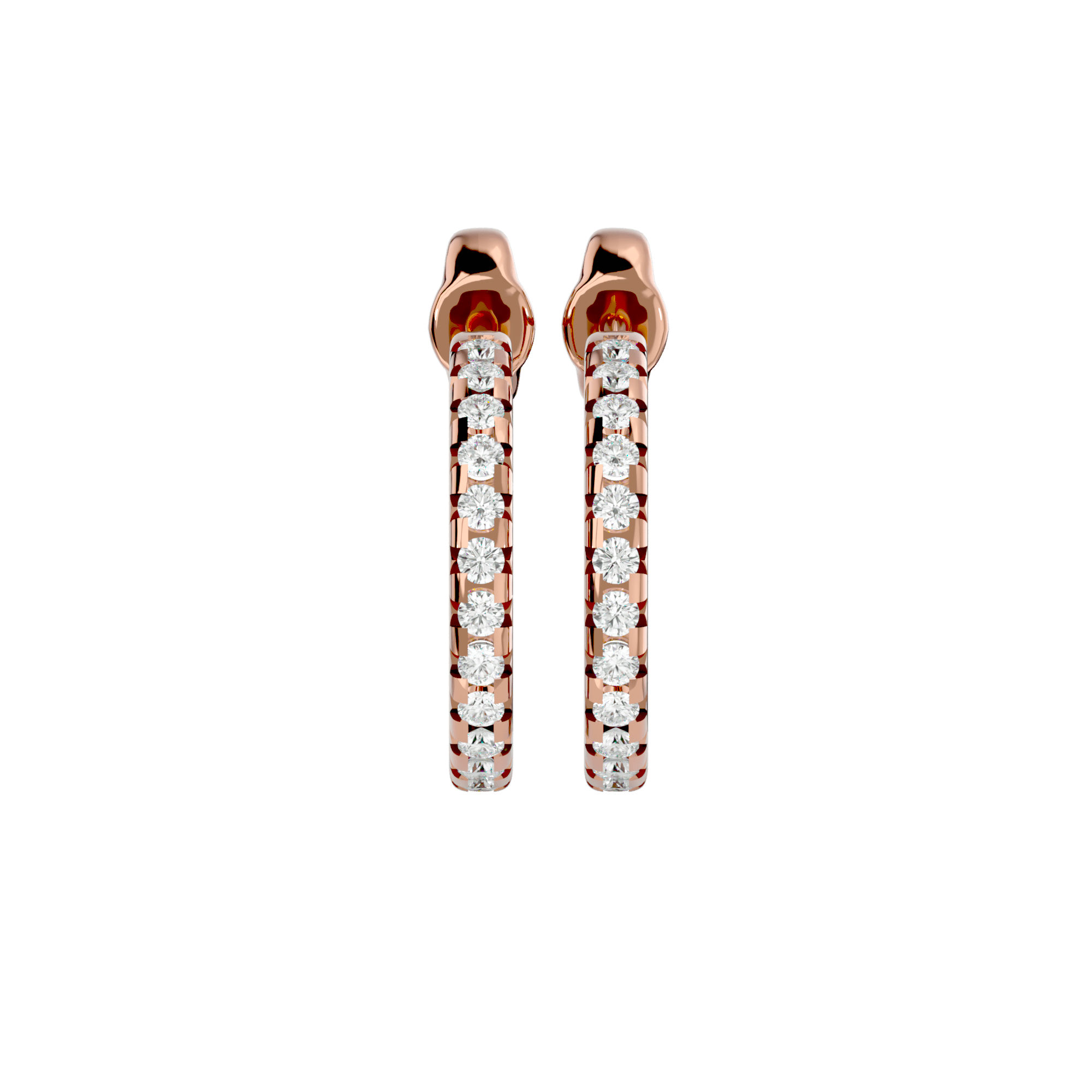 Cierre - Diamond Earrings - Rose Gold - Superior Stirling