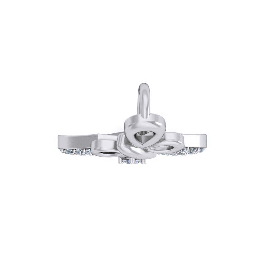 Clovis - Diamond Pendant - White Gold - Superior Stirling