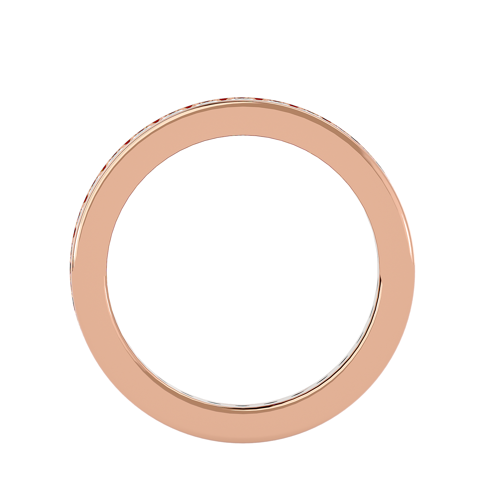 Dolcetto - Diamond Eternity Ring - Rose Gold - Superior Stirling