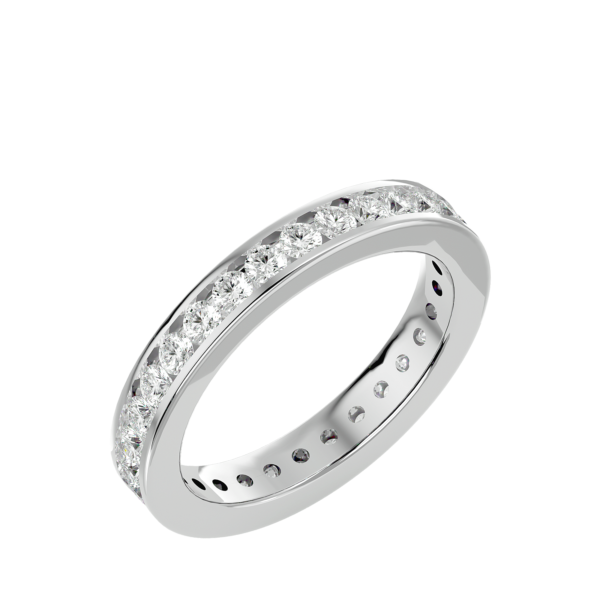 Dolcetto - Diamond Eternity Ring - White Gold - Superior Stirling