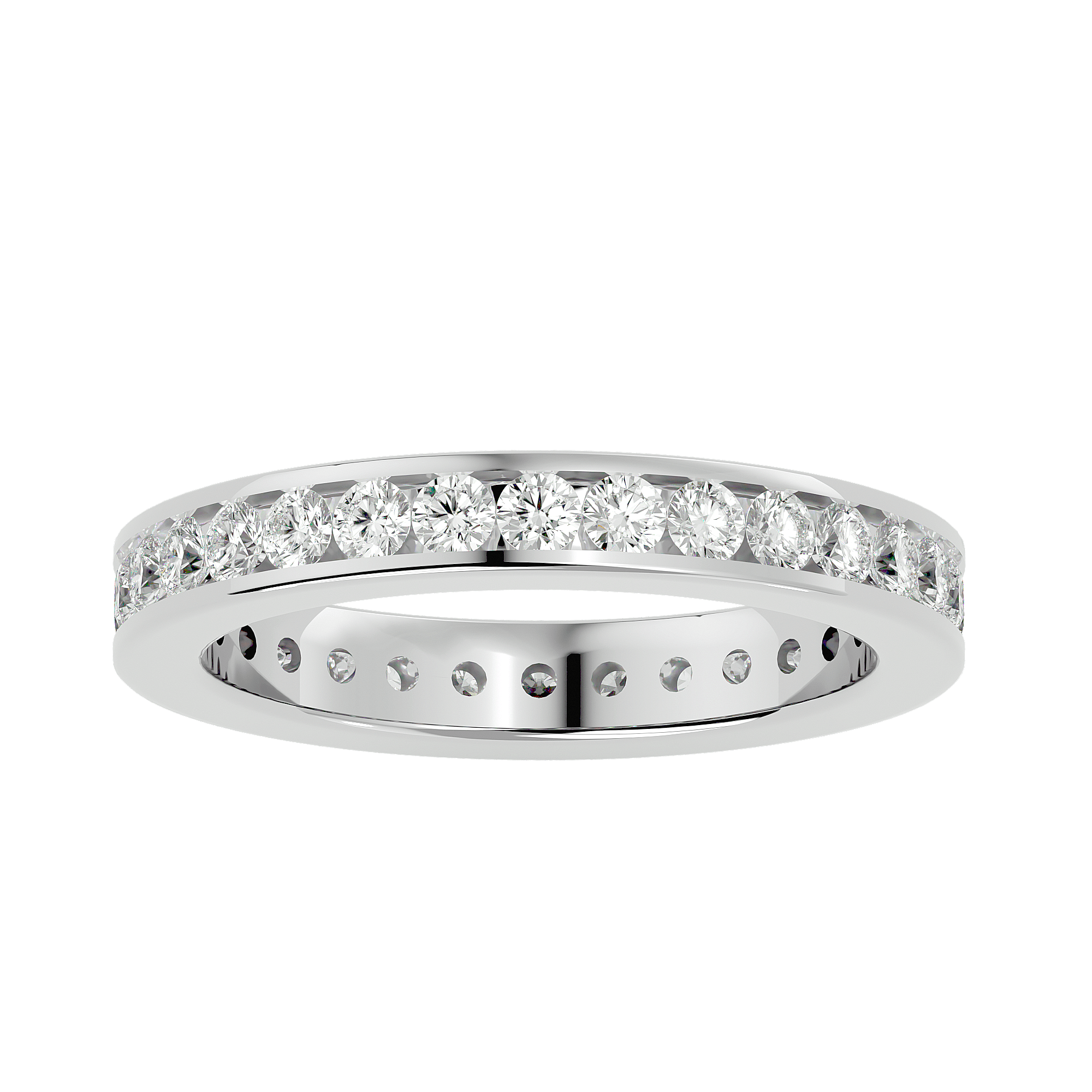 Dolcetto - Diamond Eternity Ring - White Gold - Superior Stirling