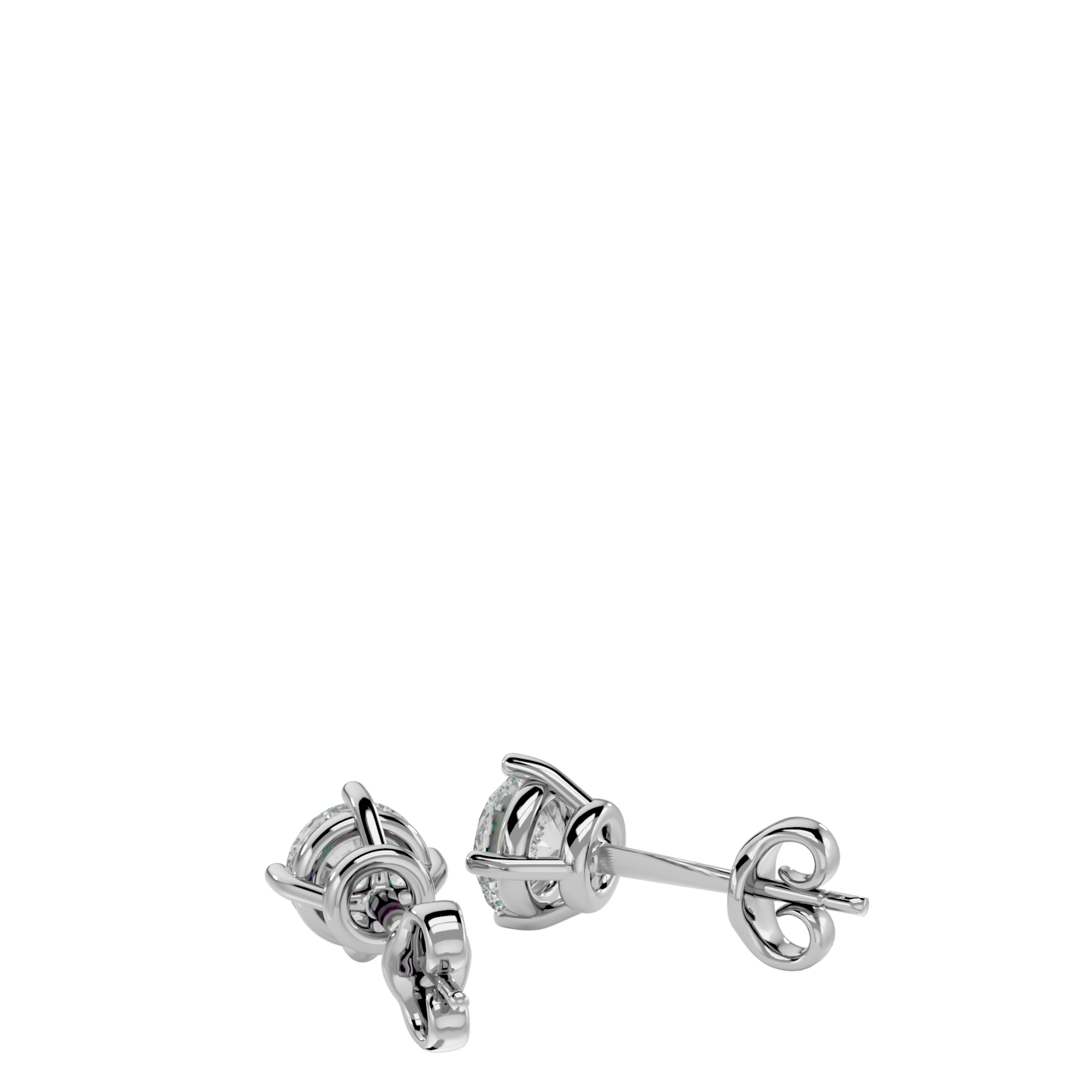 Eifel - Diamond Earrings - White Gold - Superior Stirling