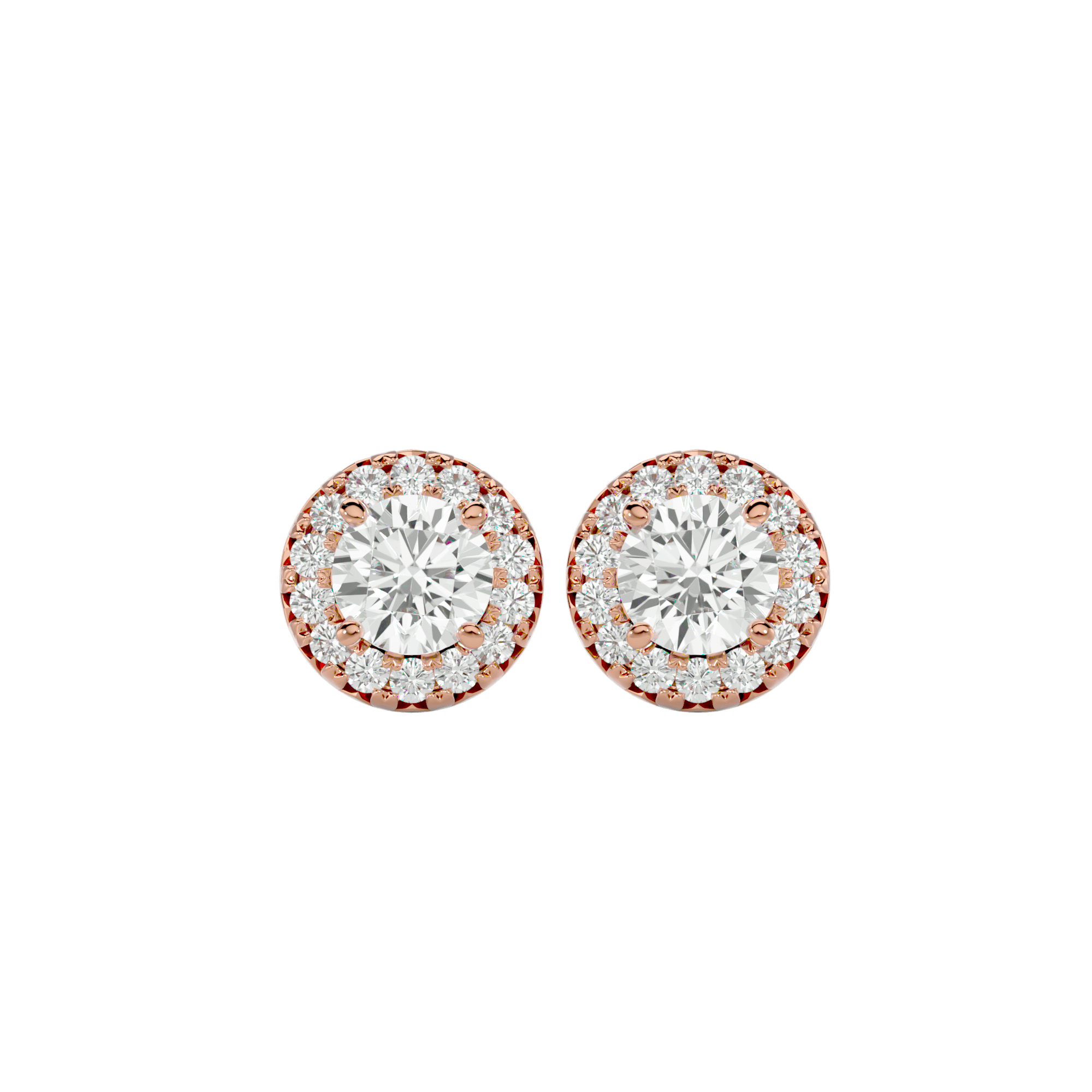 Encore - Diamond Earrings - Rose Gold - Superior Stirling