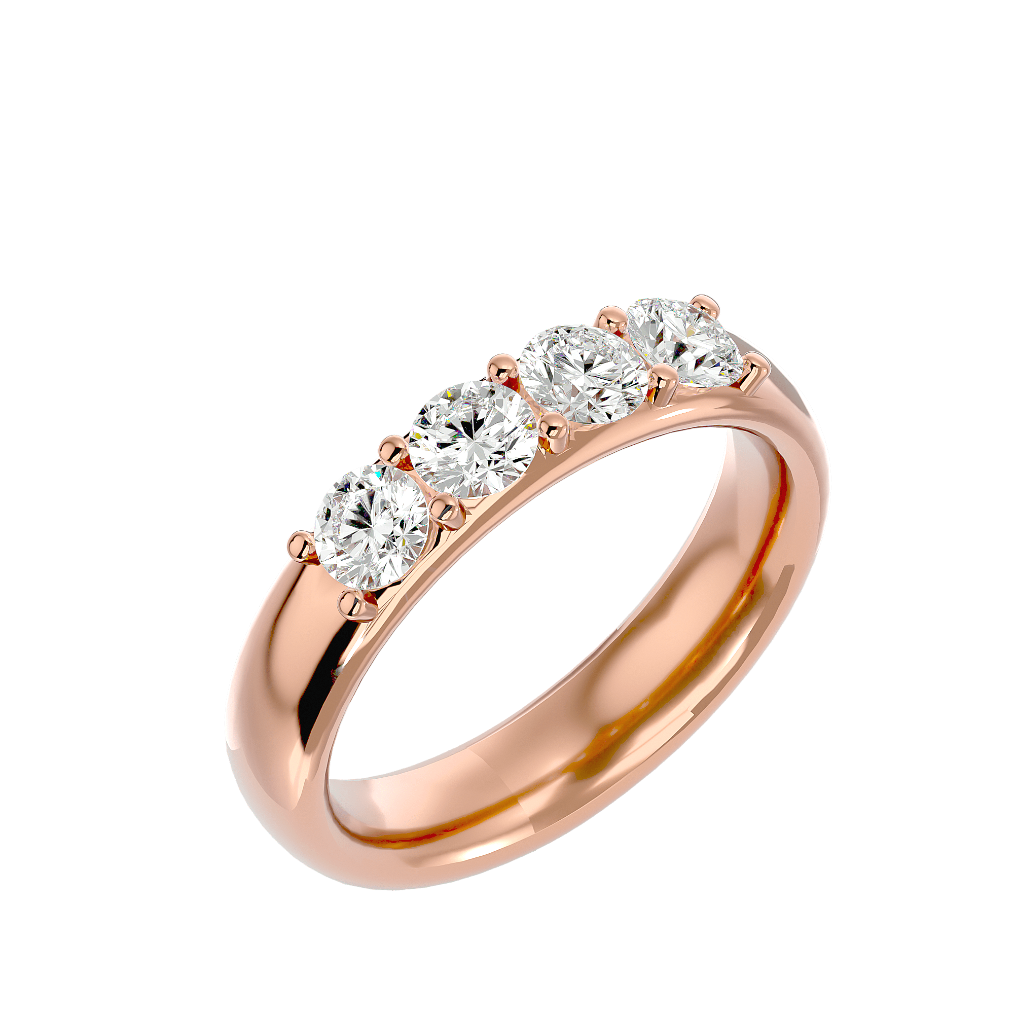 Jacques - Diamond Eternity Ring - Rose Gold - Superior Stirling