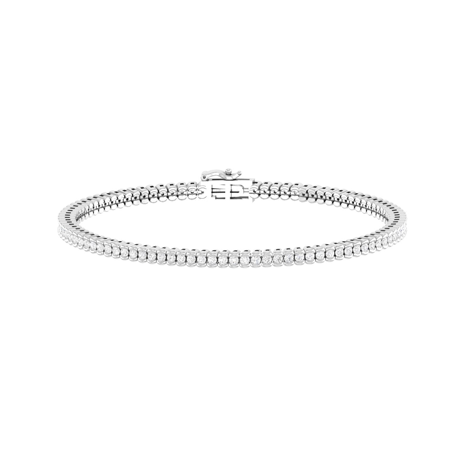 Kase - Diamond Tennis Bracelet - White Gold - Superior Stirling