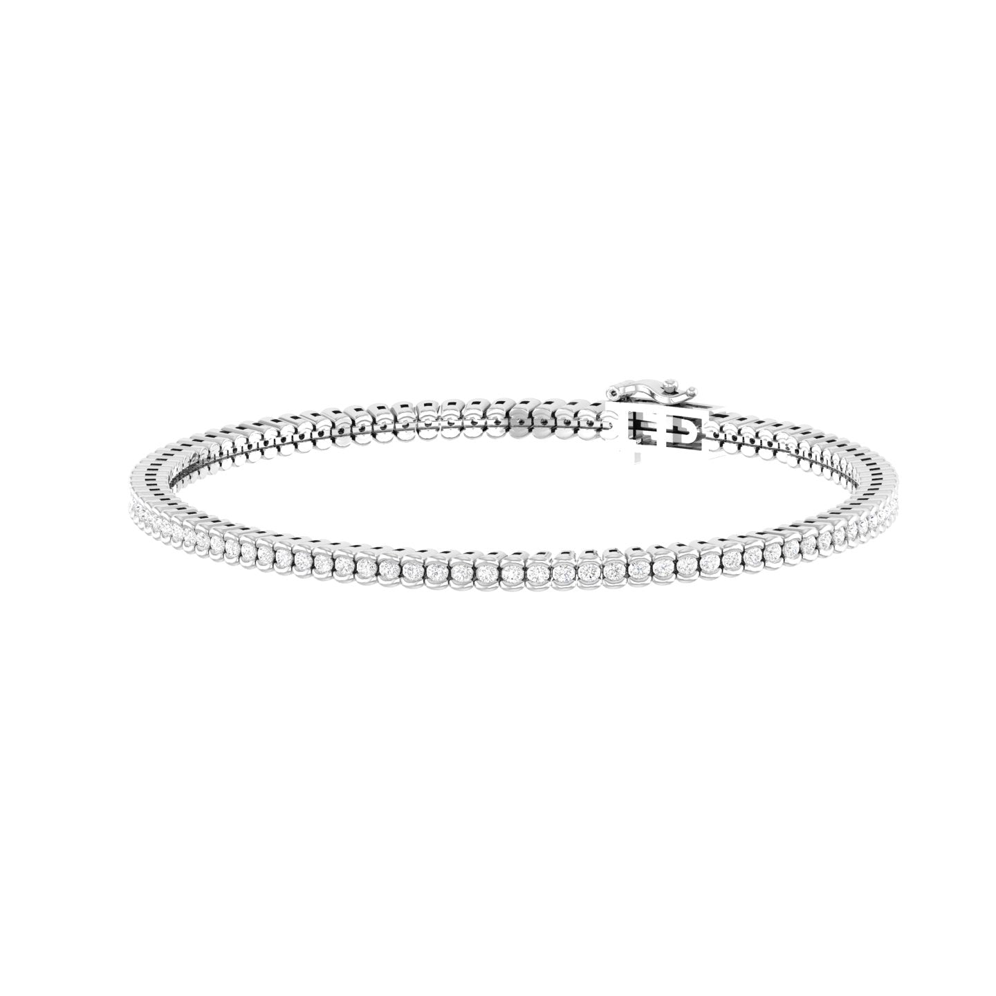 Kase - Diamond Tennis Bracelet - White Gold - Superior Stirling