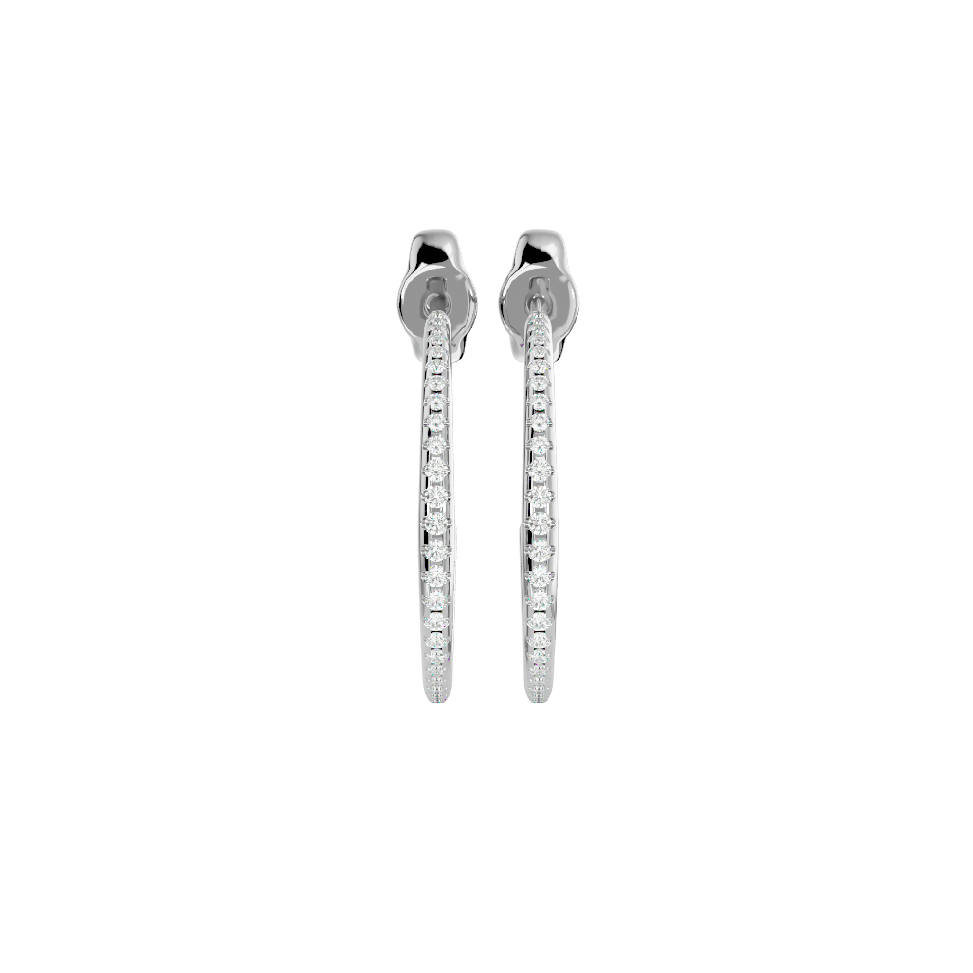 Loyalis - Diamond Earrings - White Gold - Superior Stirling