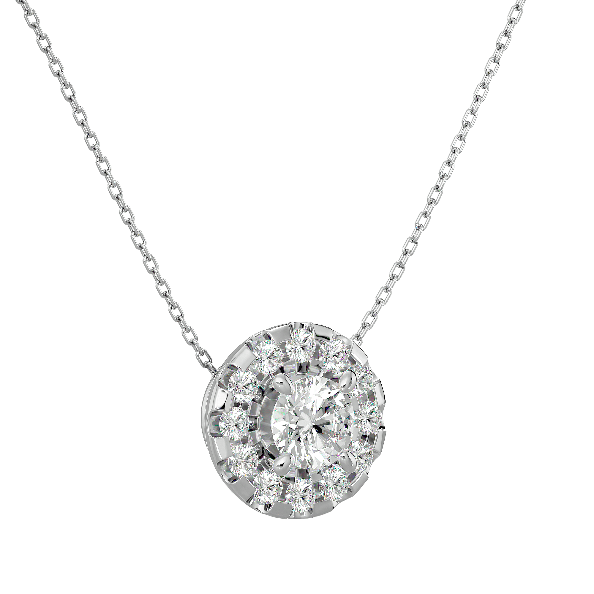 Montrose - Diamond Pendant - White Gold - Superior Stirling