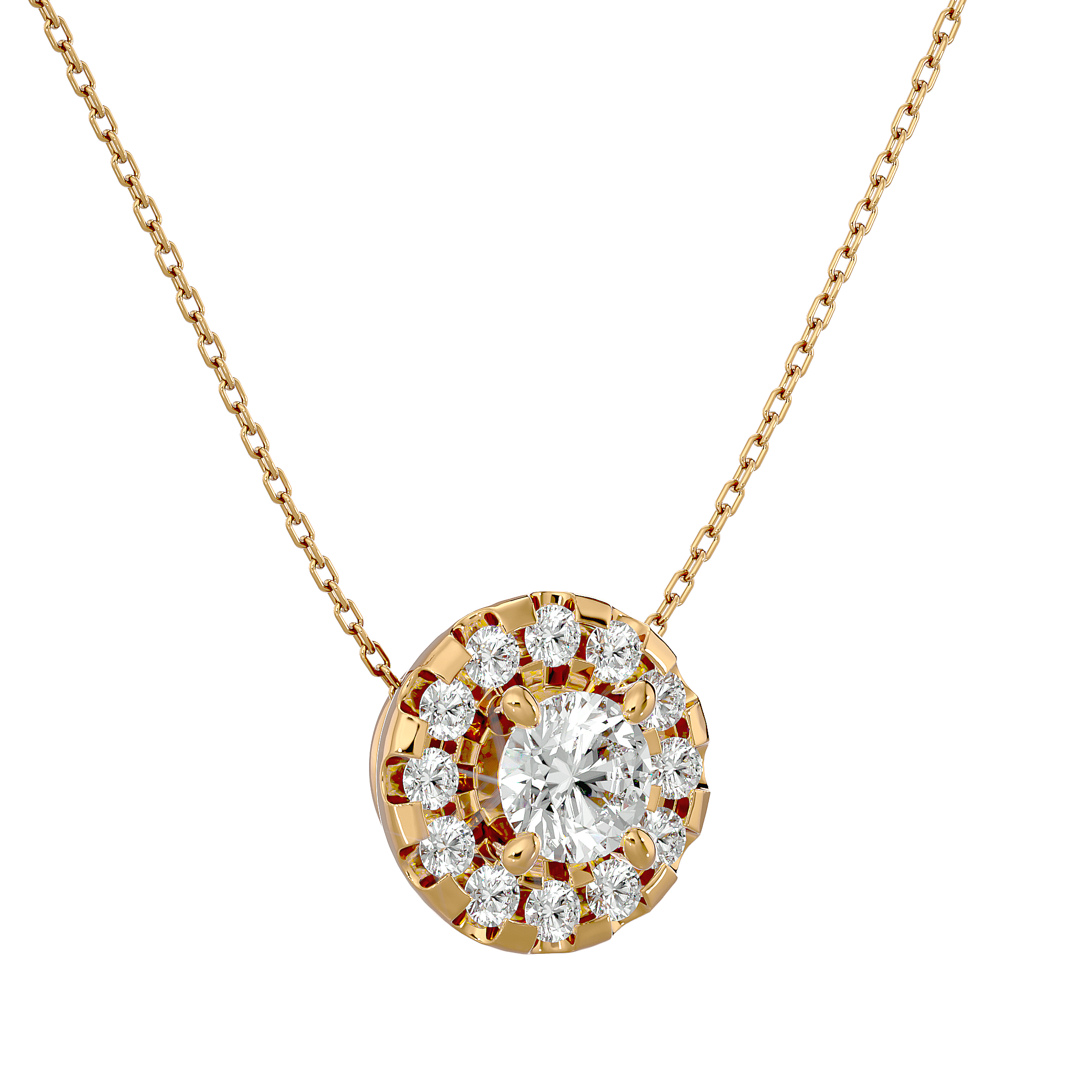 Montrose - Diamond Pendant - Yellow Gold - Superior Stirling