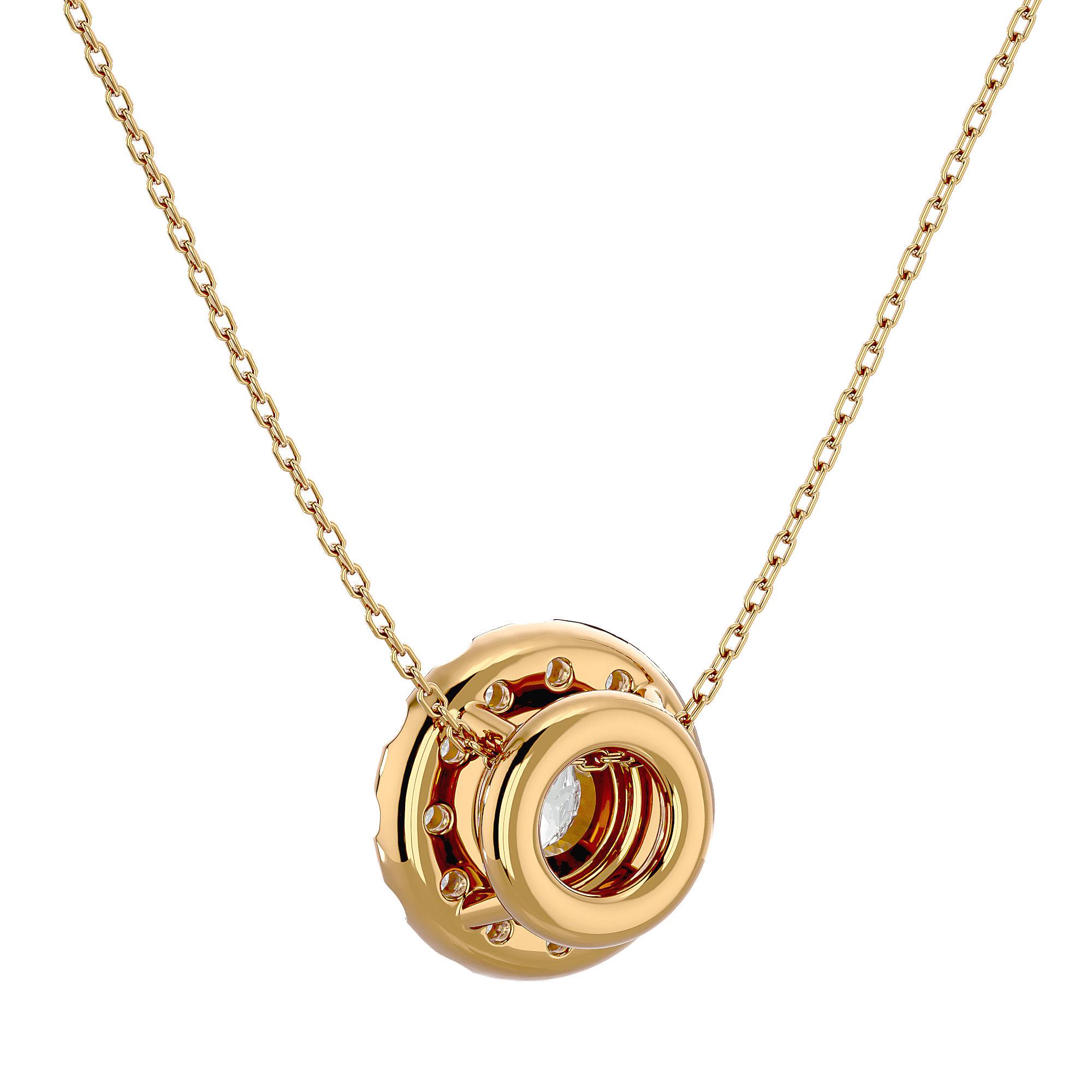 Montrose - Diamond Pendant - Yellow Gold - Superior Stirling