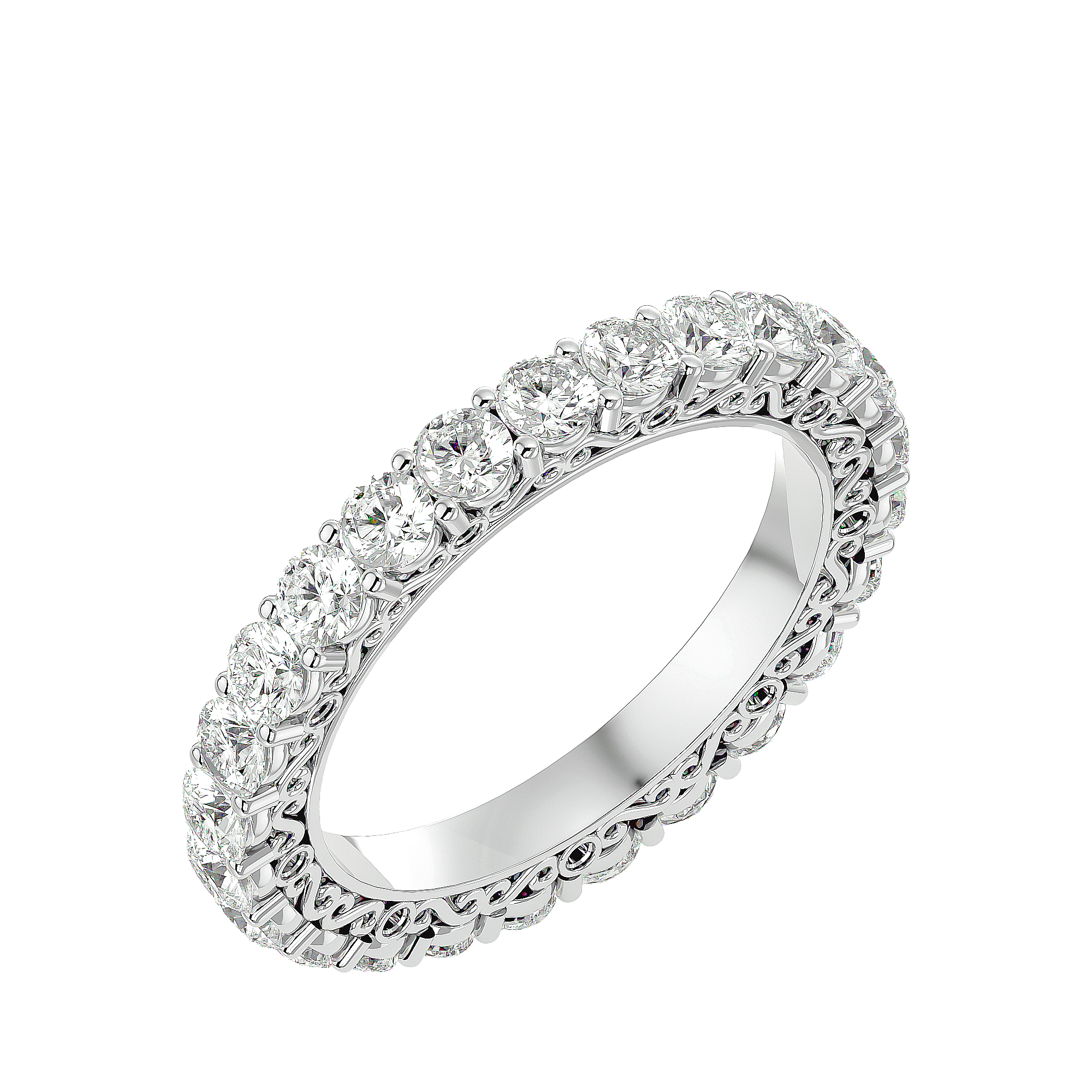 Motif - Diamond Eternity Ring - White Gold - Superior Stirling