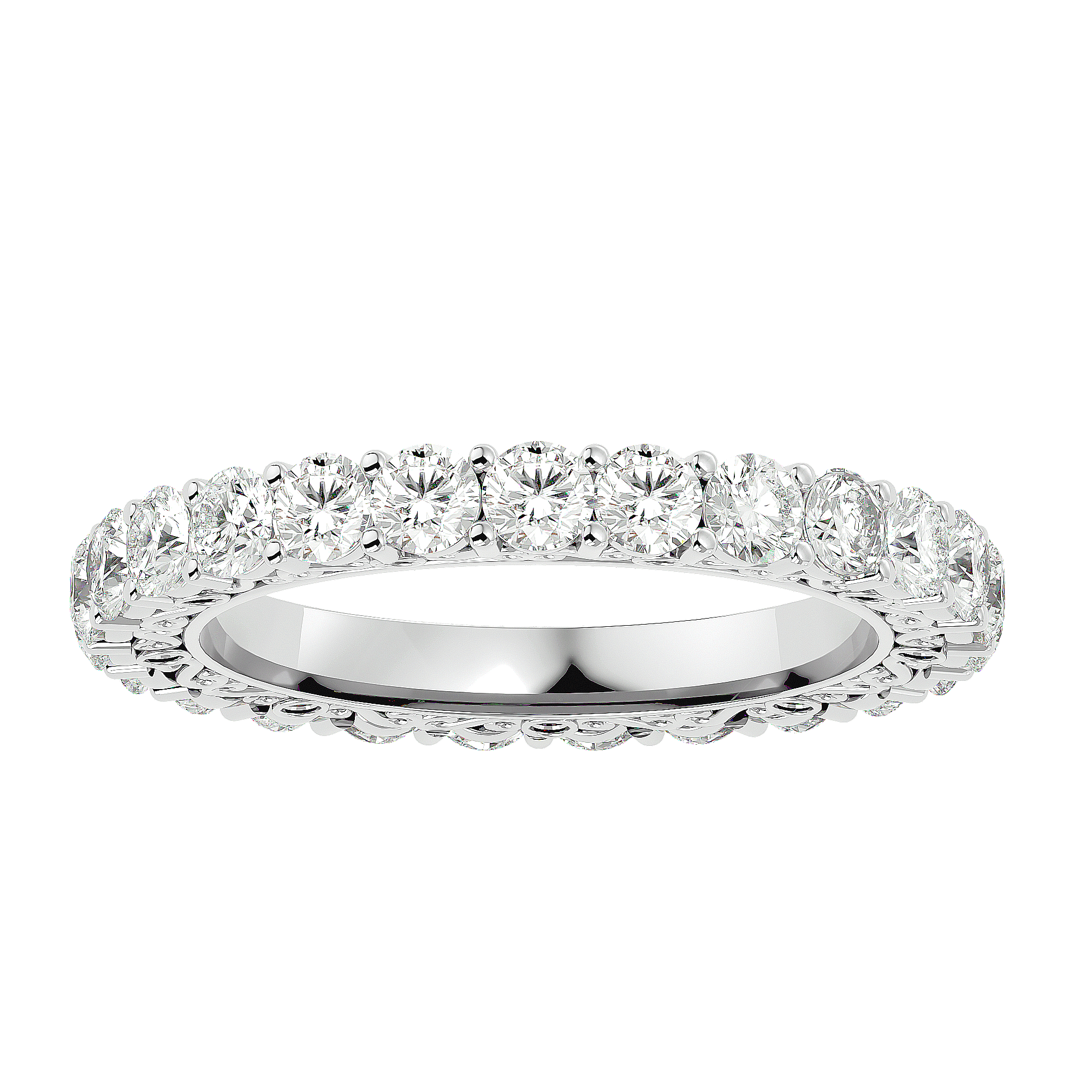 Motif - Diamond Eternity Ring - White Gold - Superior Stirling