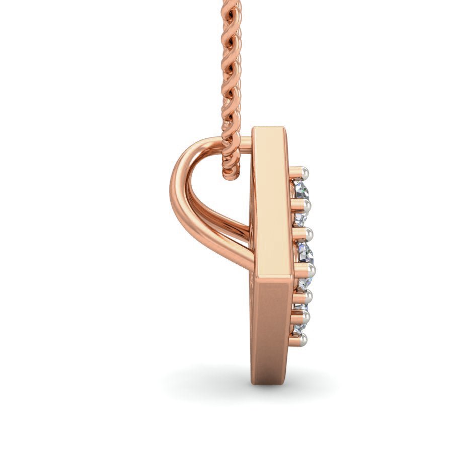 Parietal - Diamond Pendant - Rose Gold - Superior Stirling