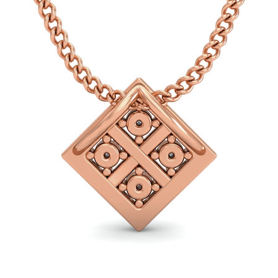 Parietal - Diamond Pendant - Rose Gold - Superior Stirling