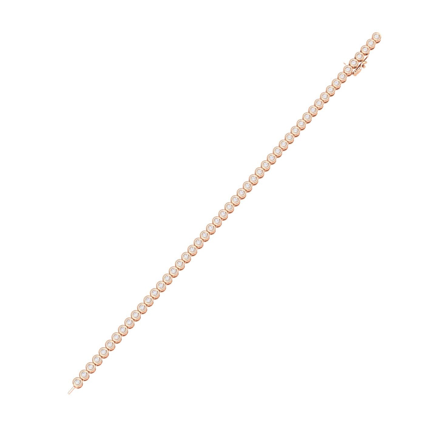 Patten - Diamond Tennis Bracelet - Rose Gold - Superior Stirling