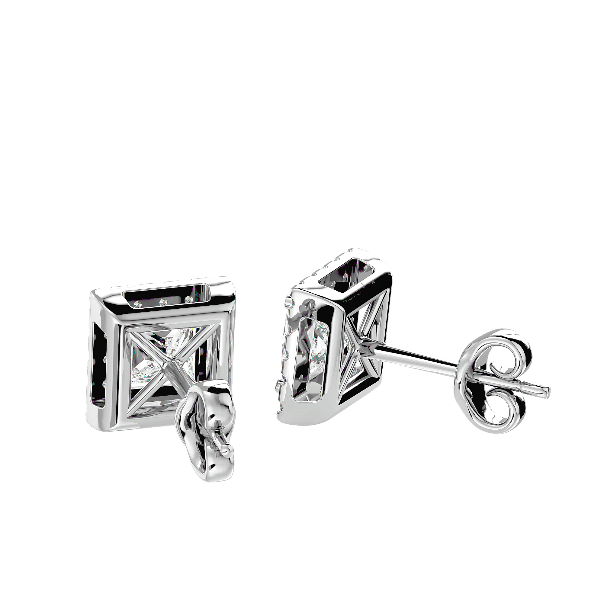 Praslin - Diamond Earrings - White Gold - Superior Stirling