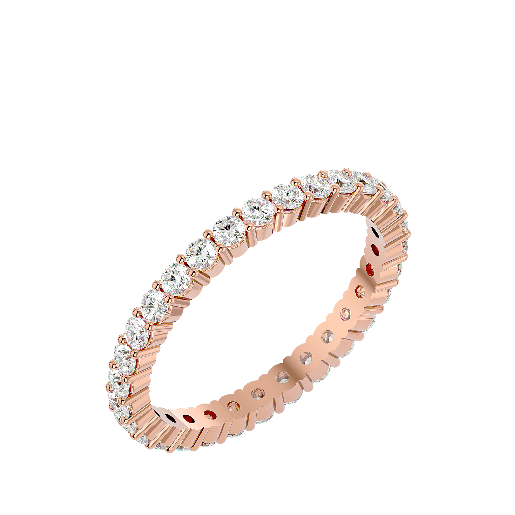 Pristine - Diamond Eternity Ring - Rose Gold - Superior Stirling