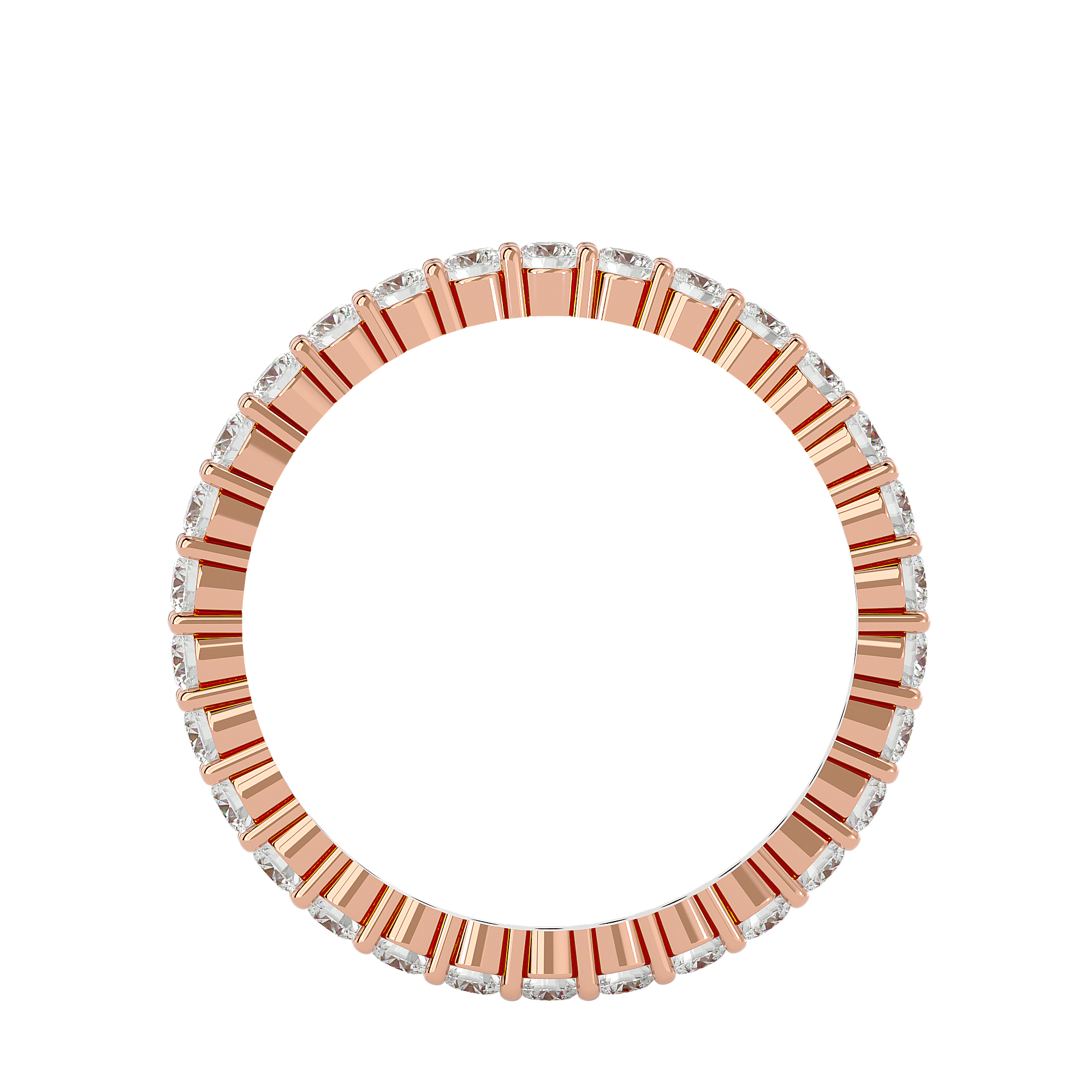 Pristine - Diamond Eternity Ring - Rose Gold - Superior Stirling