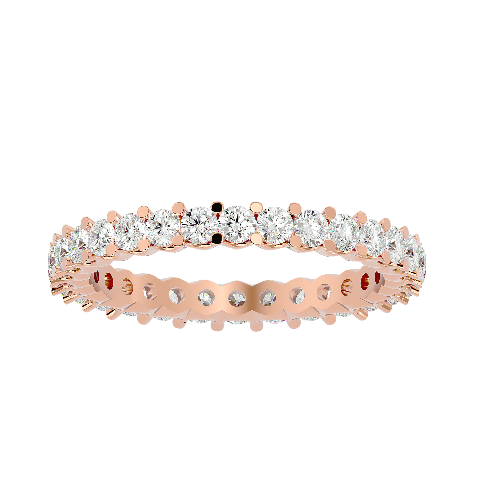 Regal - Diamond Eternity Ring - Rose Gold - Superior Stirling