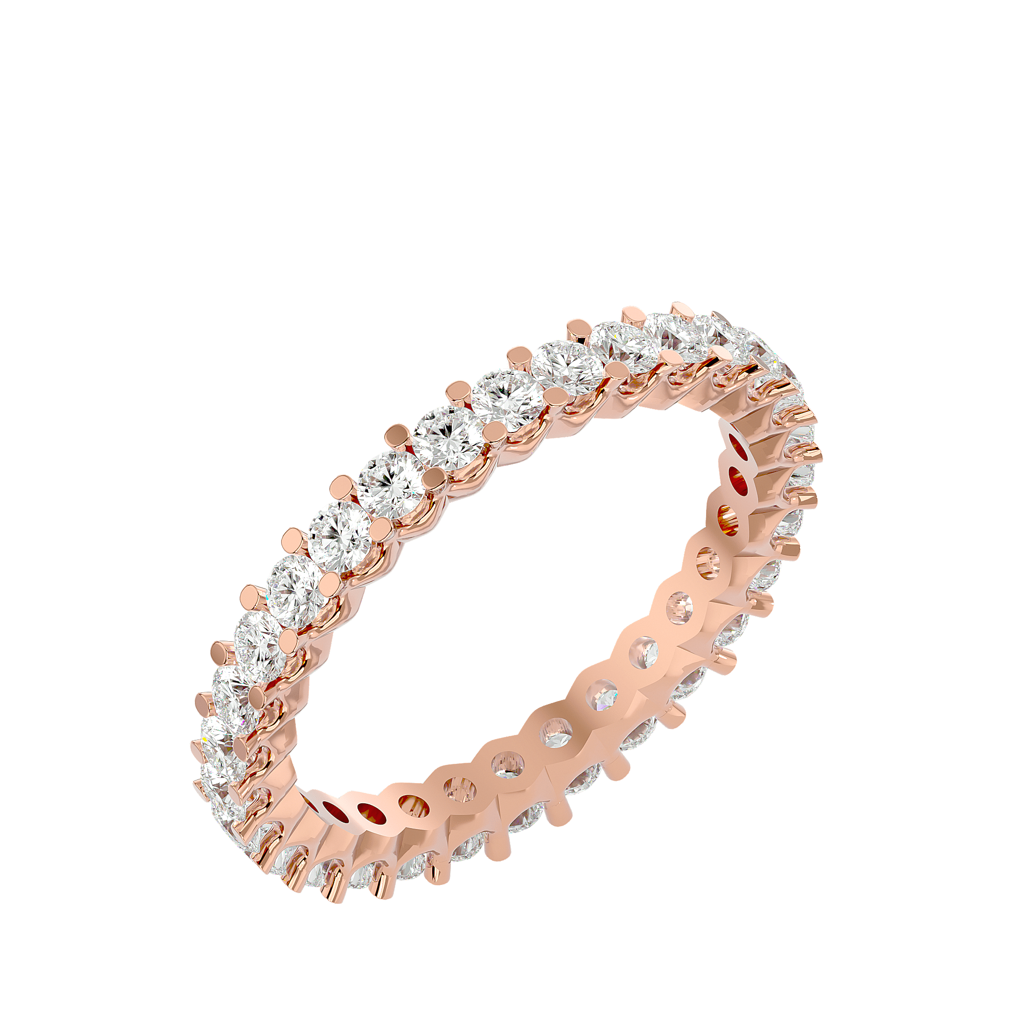 Regal - Diamond Eternity Ring - Rose Gold - Superior Stirling