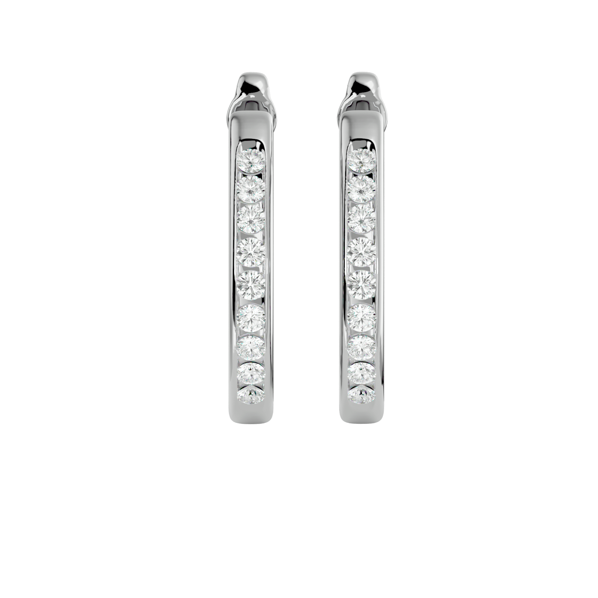 Siren - Diamond Earrings - White Gold - Superior Stirling