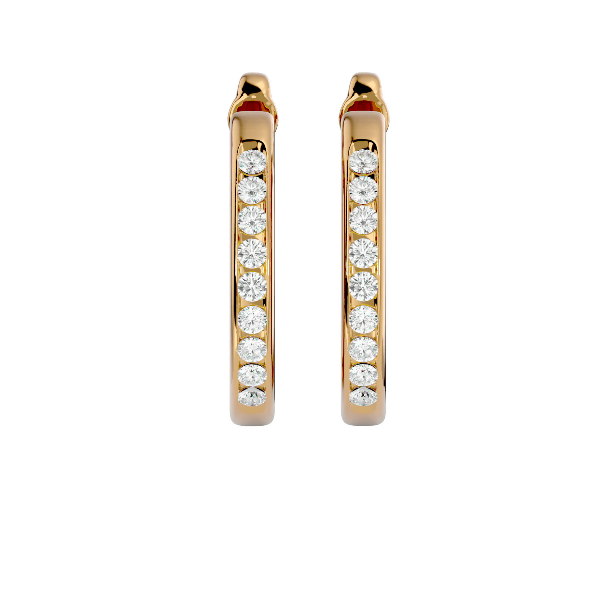 Siren - Diamond Earrings - Yellow Gold - Superior Stirling