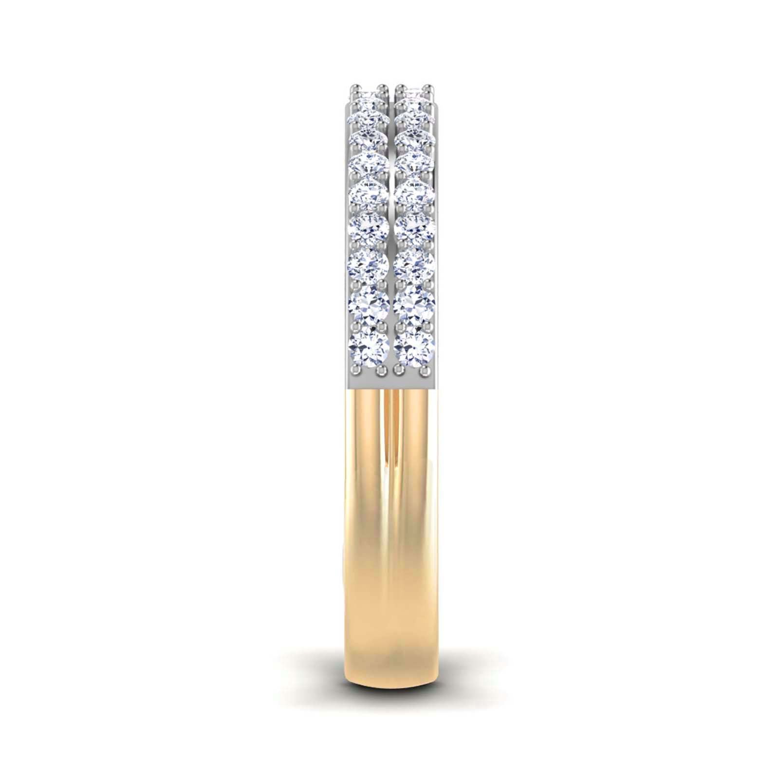 Stropez - Diamond Eternity Ring - Yellow Gold - Superior Stirling