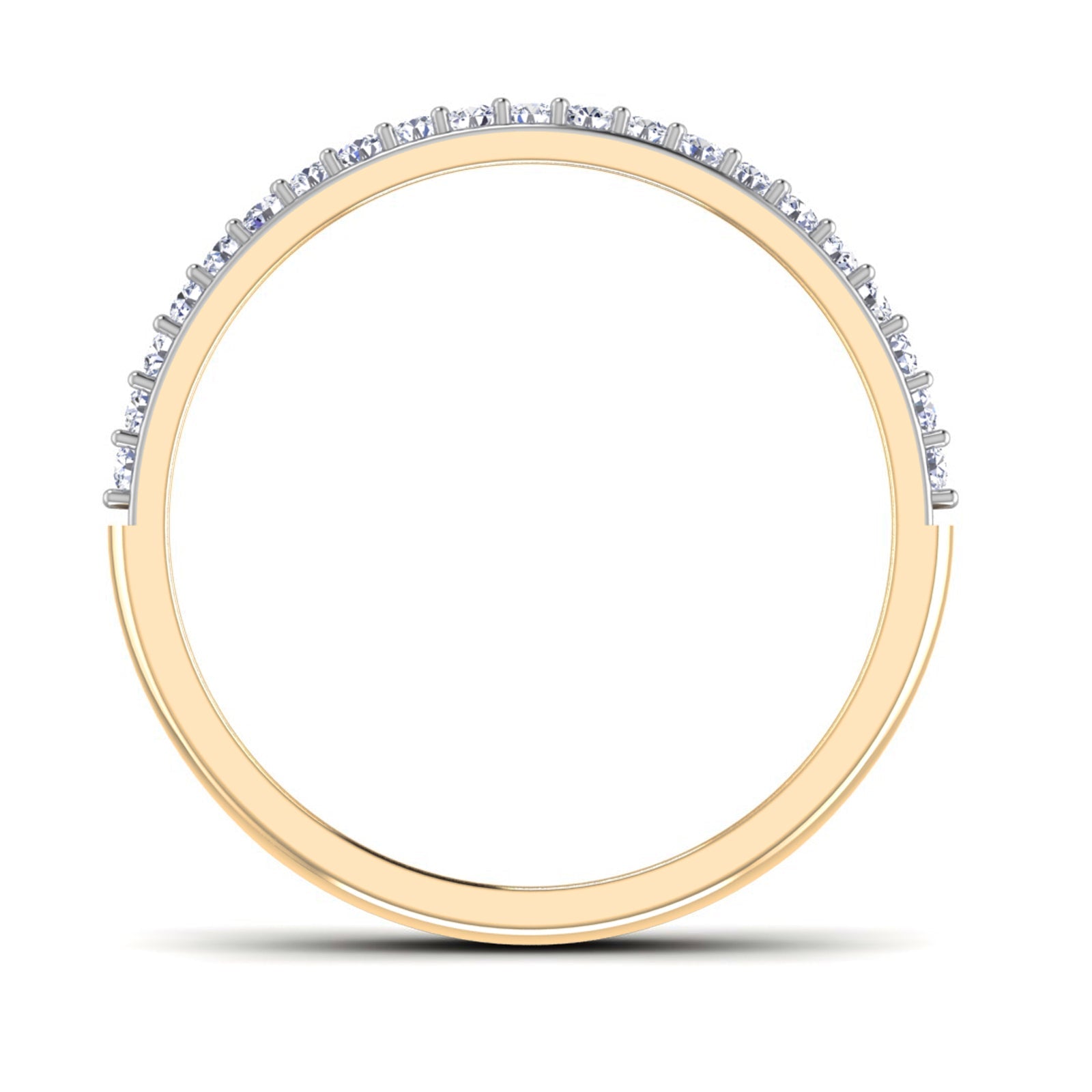 Stropez - Diamond Eternity Ring - Yellow Gold - Superior Stirling