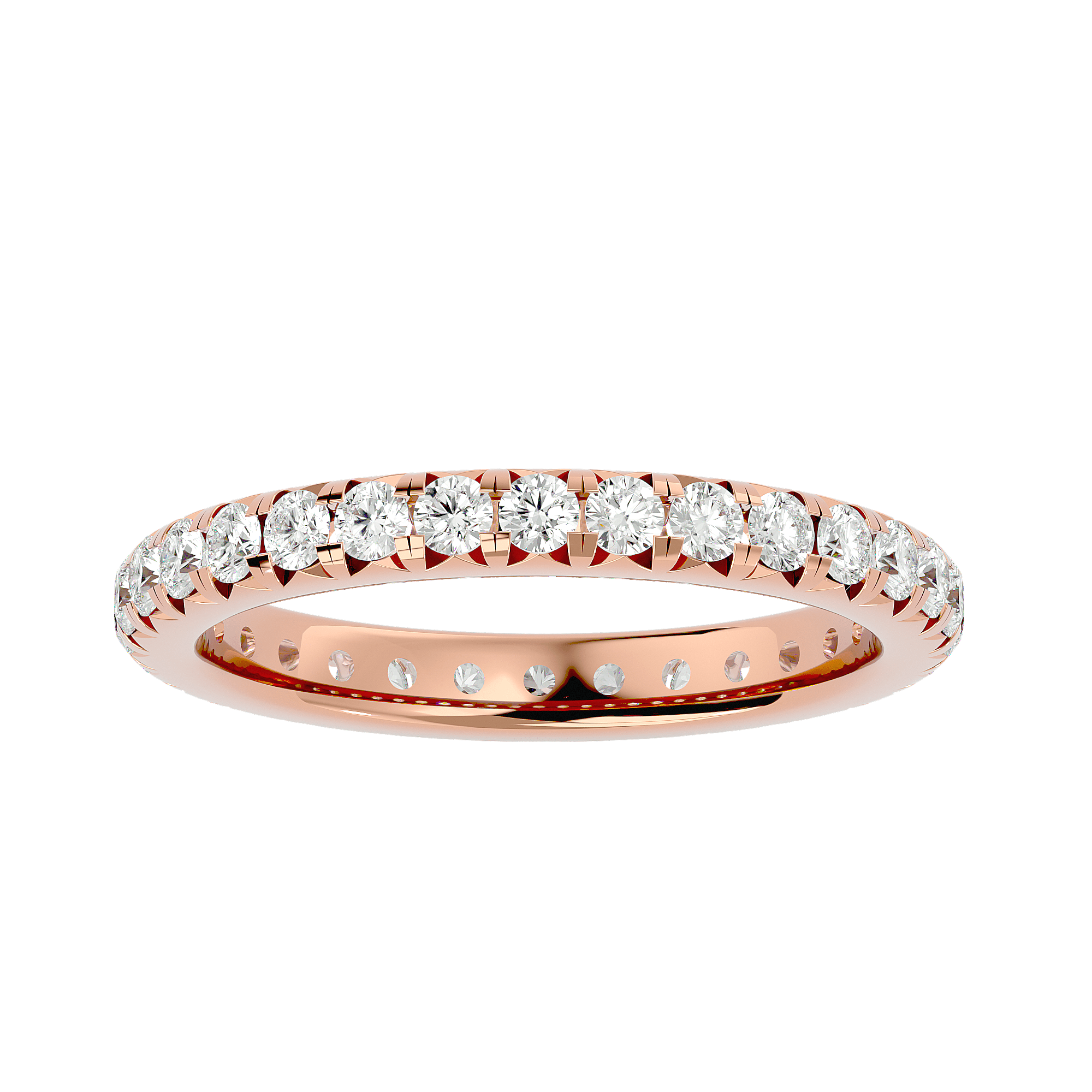 Trecate - Diamond Eternity Ring - Rose Gold - Superior Stirling