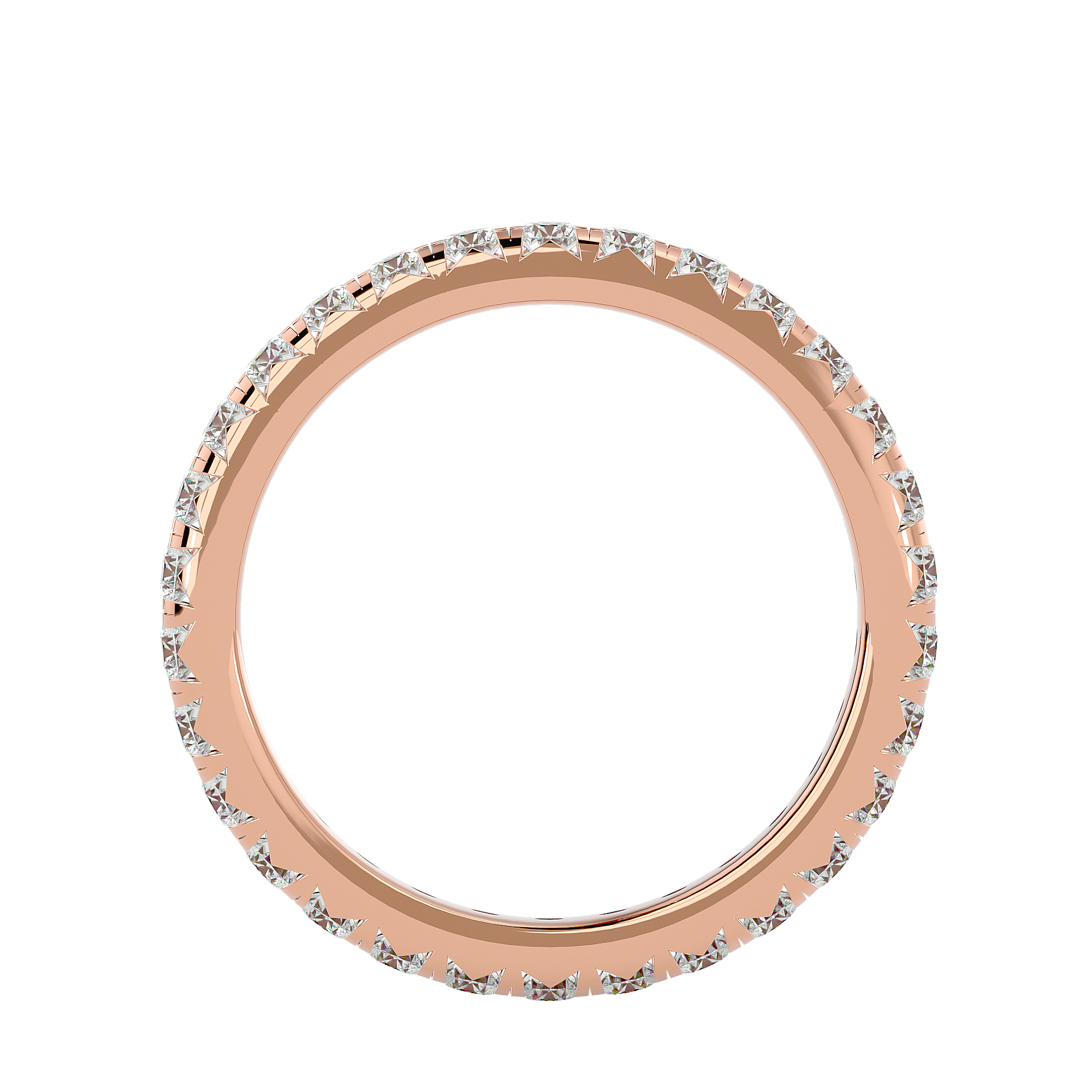 Trecate - Diamond Eternity Ring - Rose Gold - Superior Stirling