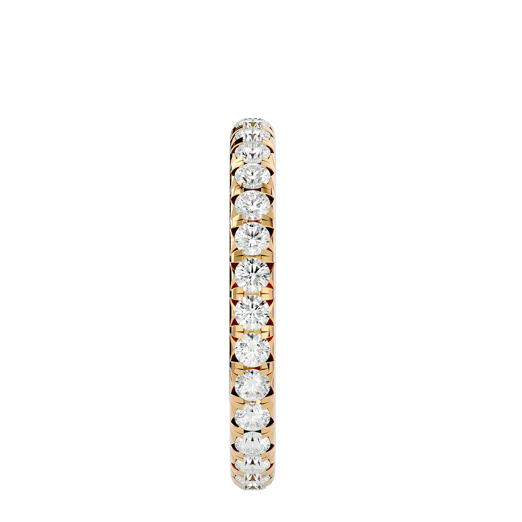 Trecate - Diamond Eternity Ring - Yellow Gold - Superior Stirling